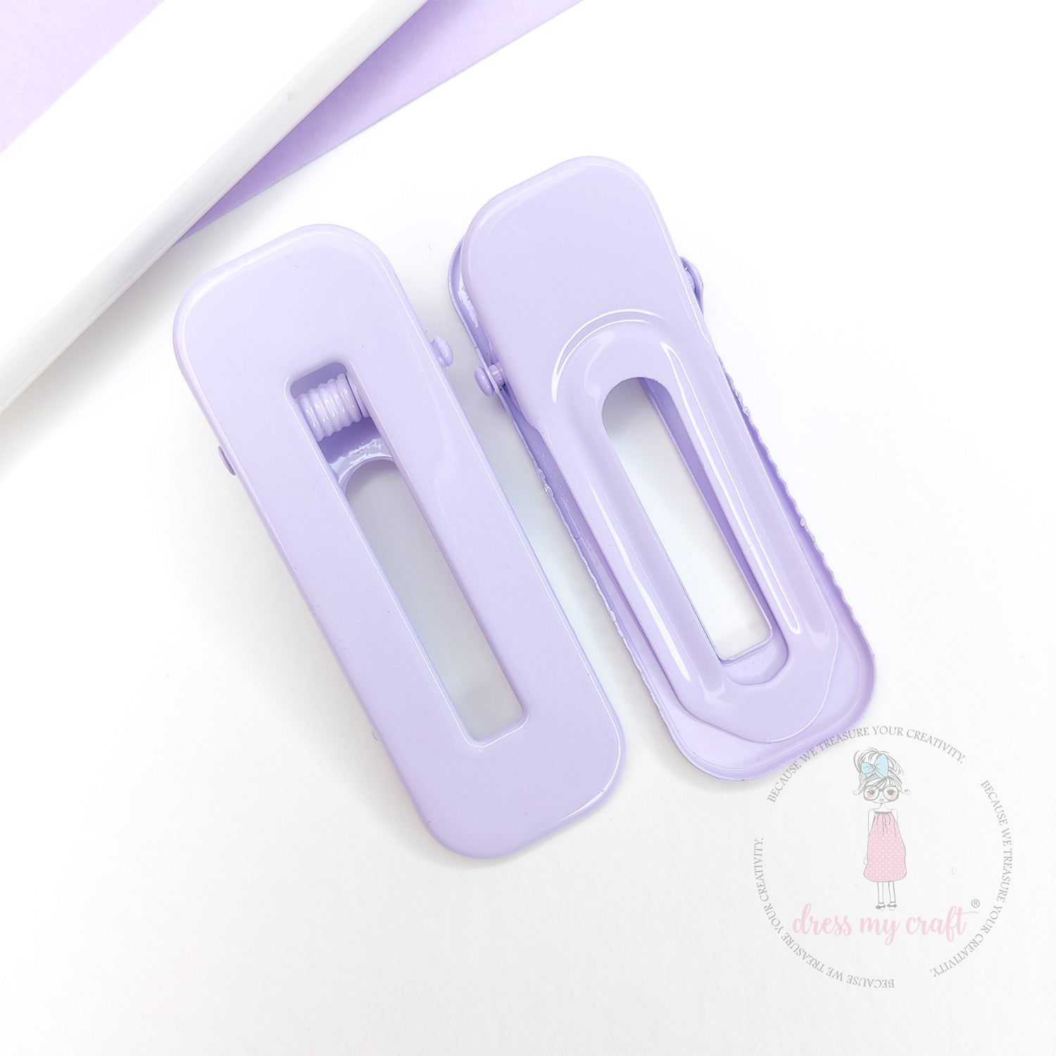 Pastel DIY Hair Clips - Mauve