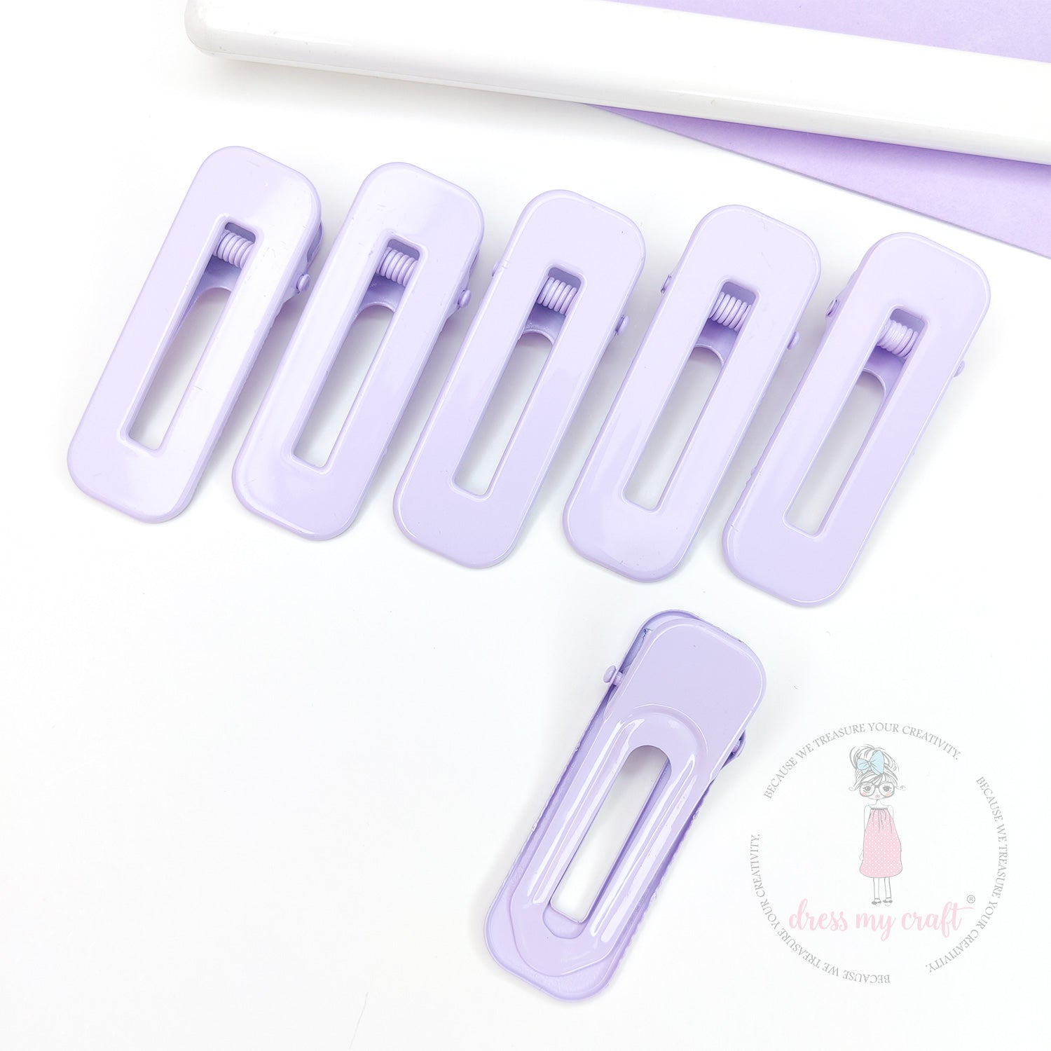 Pastel DIY Hair Clips - Mauve