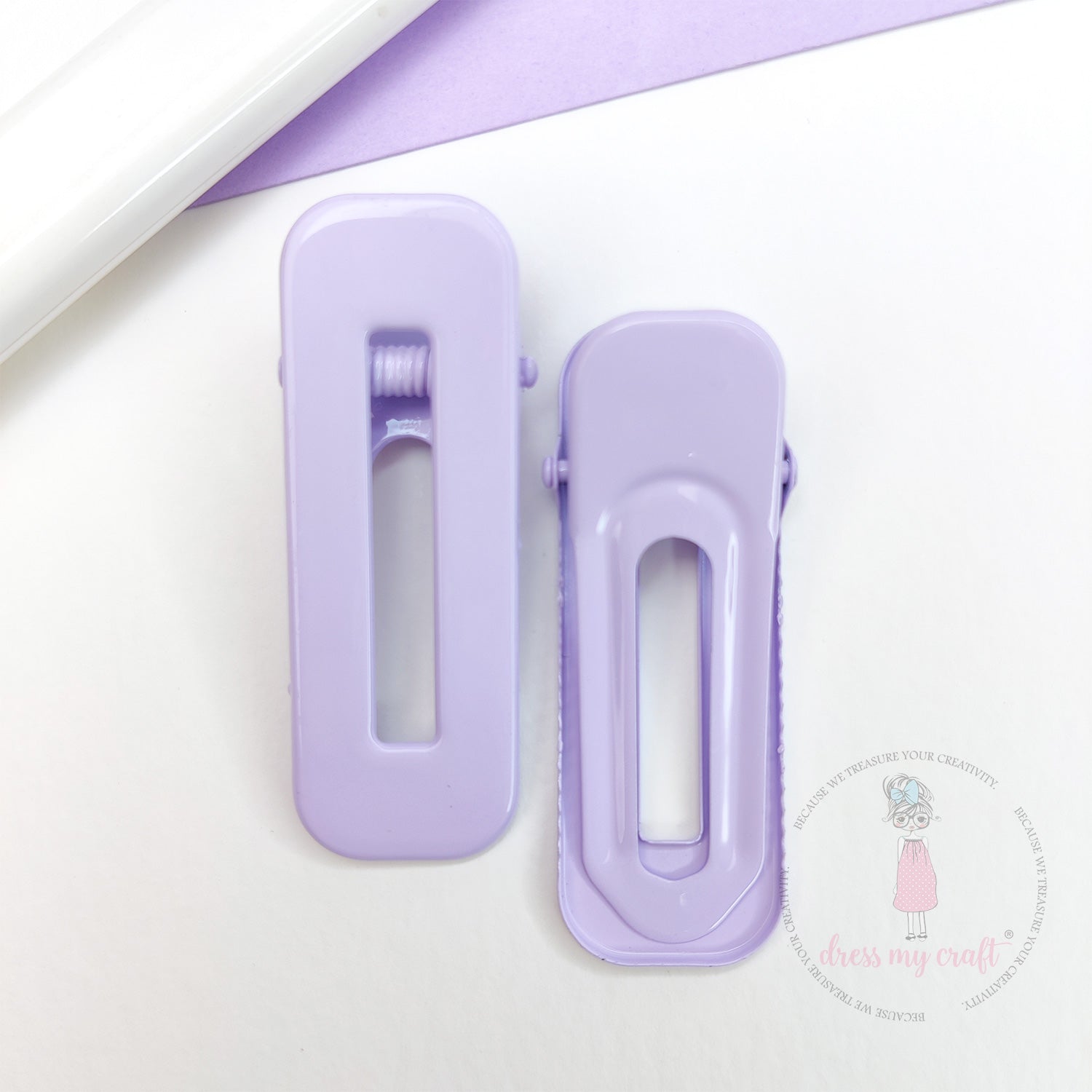 Pastel DIY Hair Clips - Mauve