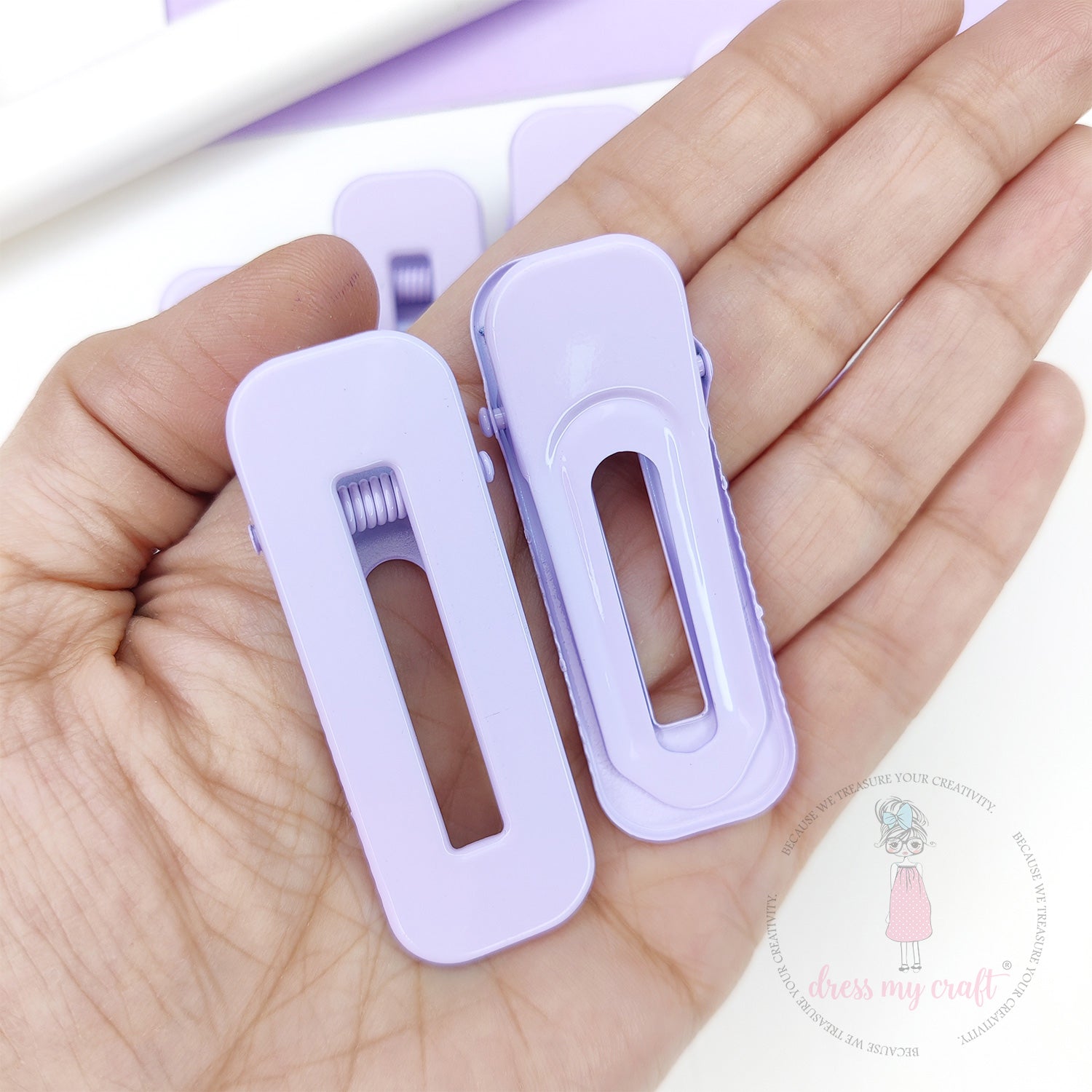 Pastel DIY Hair Clips - Mauve