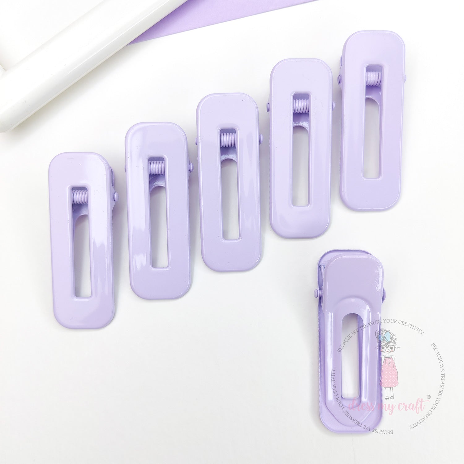 Pastel DIY Hair Clips - Mauve