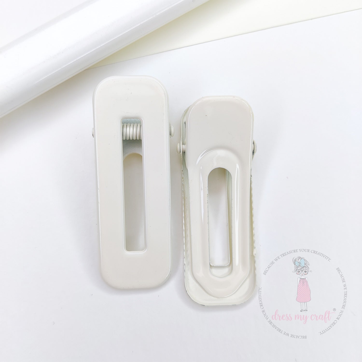 Pastel DIY Hair Clips - Ivory