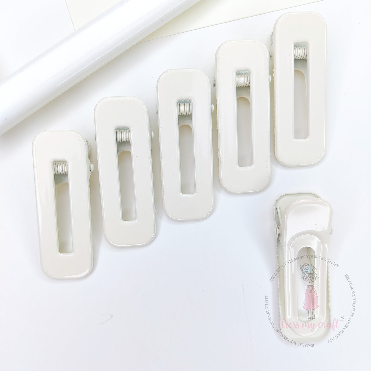 Pastel DIY Hair Clips - Ivory