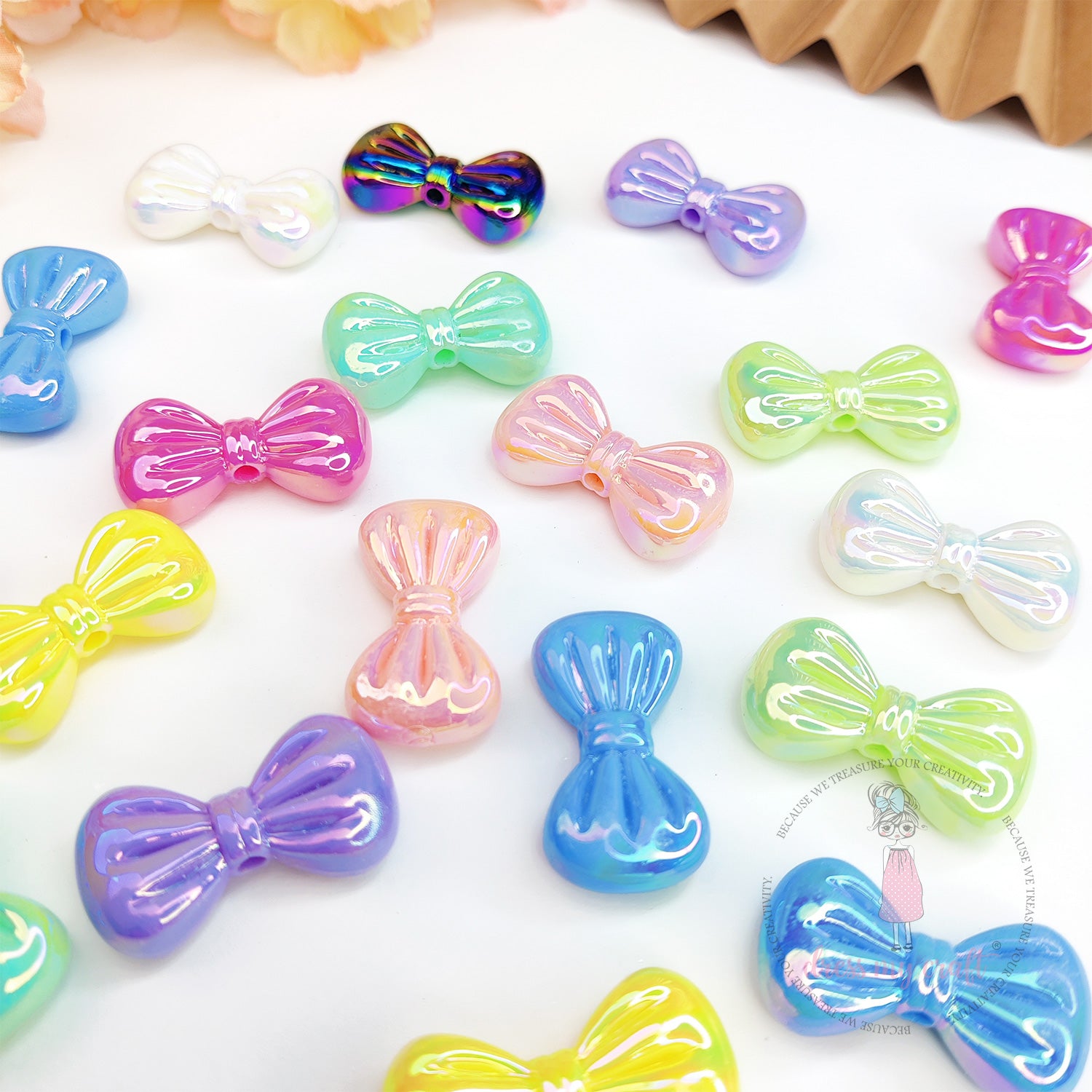Shiny Bow Beads