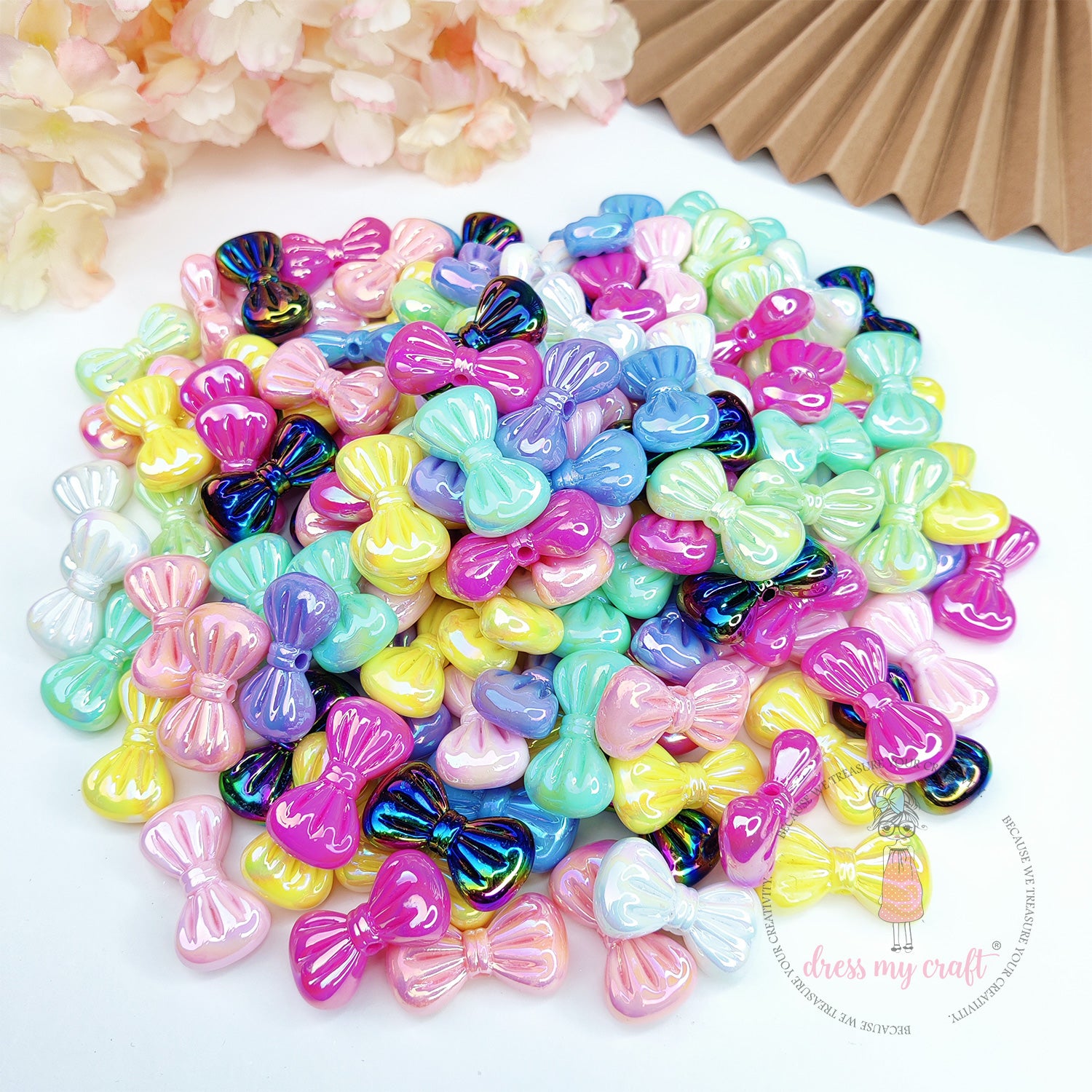 Shiny Bow Beads