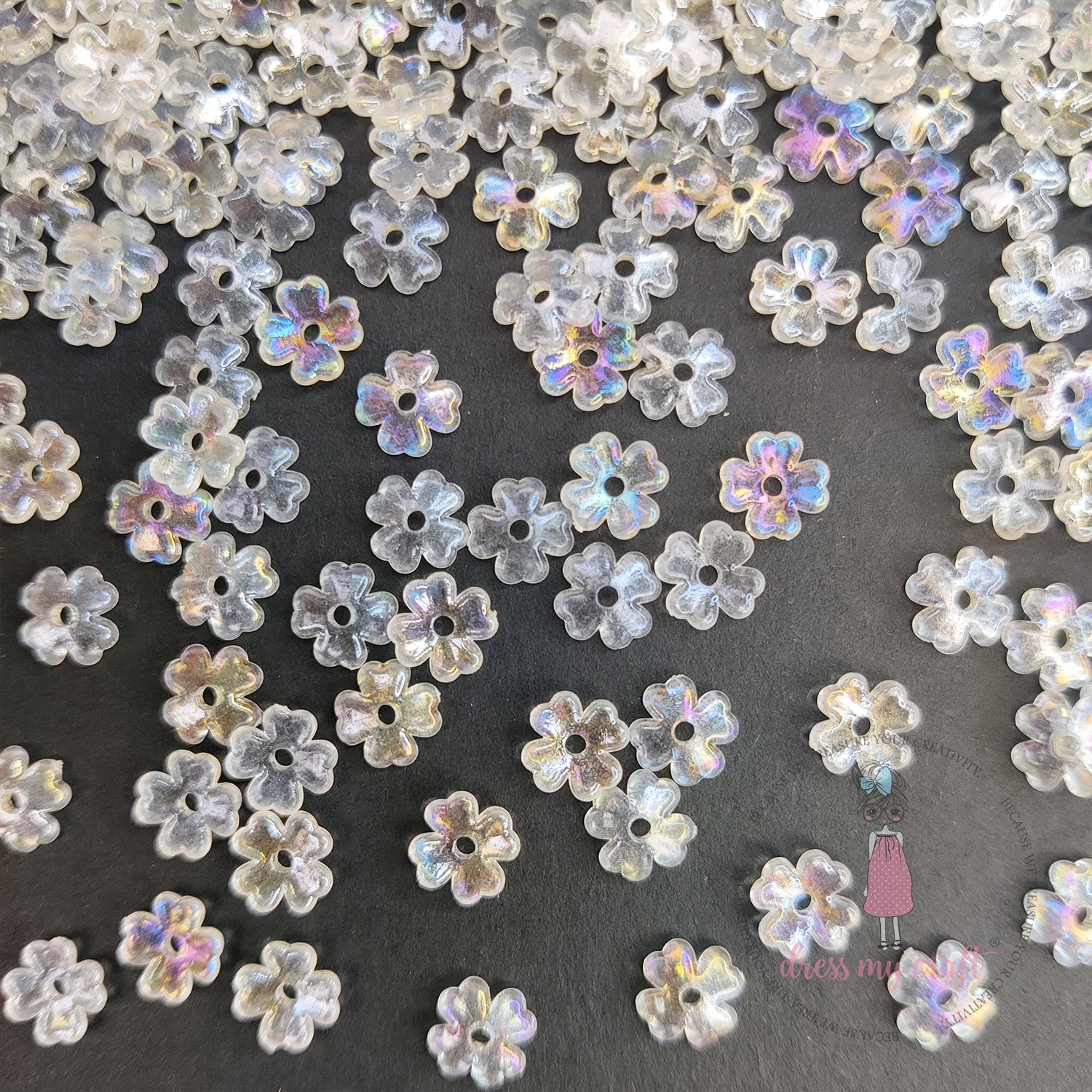 Shiny Tiny Flower Beads