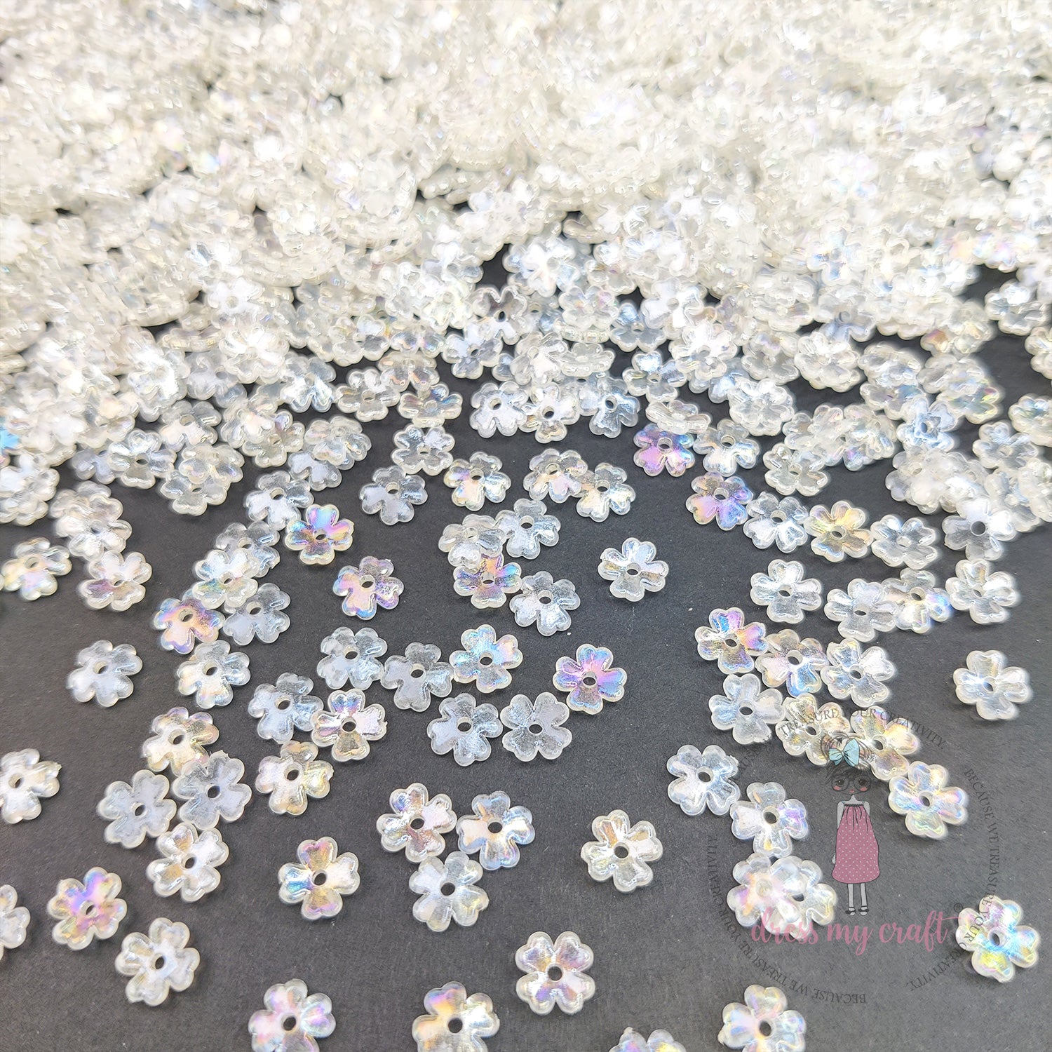 Shiny Tiny Flower Beads