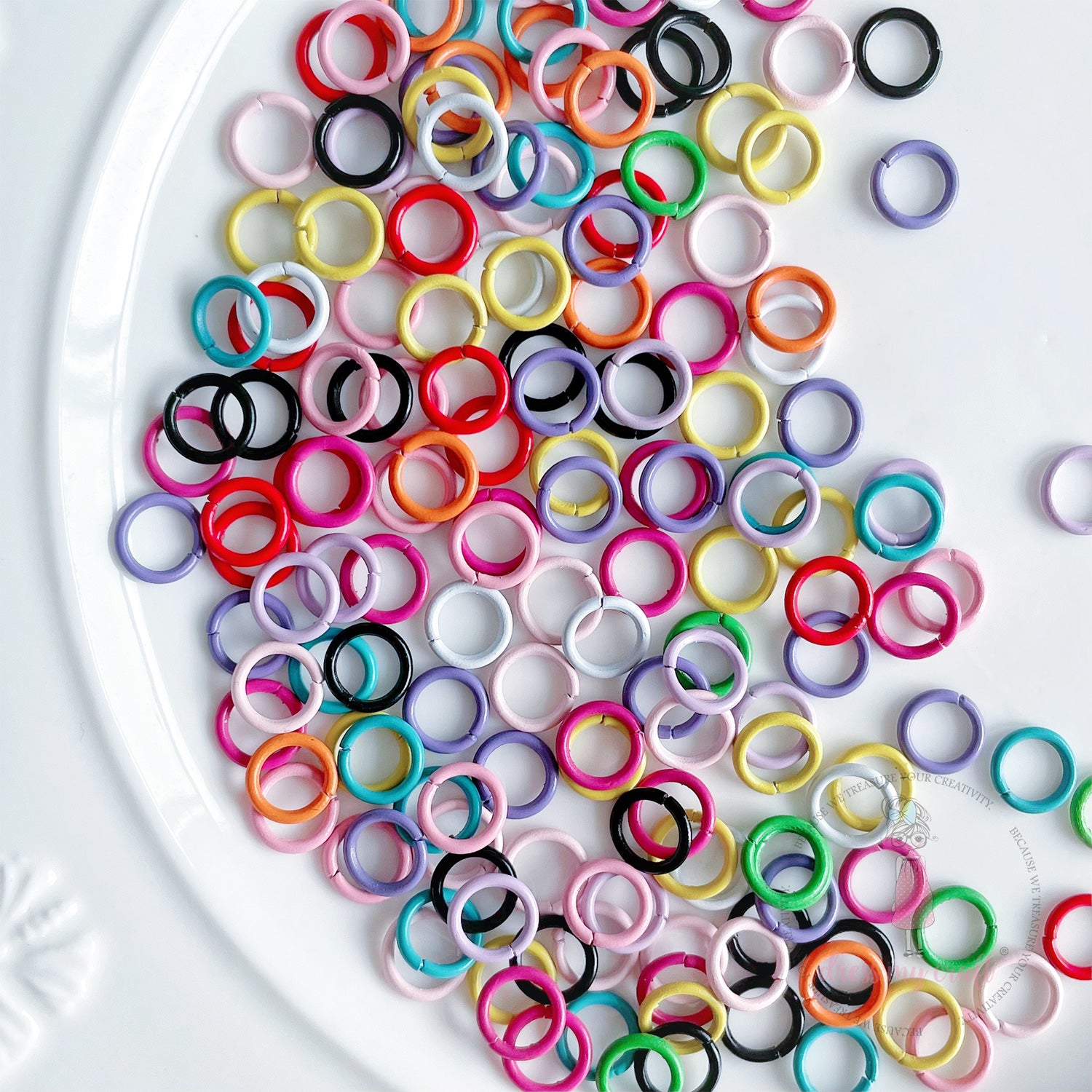 Colored Jump Rings Assorted Pack 8 MM