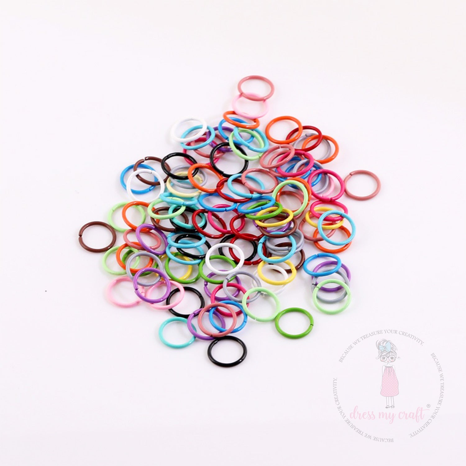 Colored Jump Rings Assorted Pack 8 MM