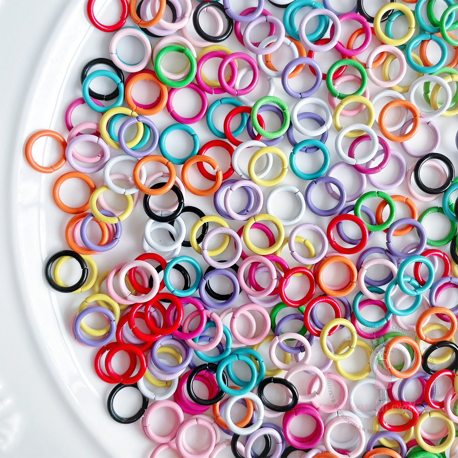 Colored Jump Rings Assorted Pack 8 MM