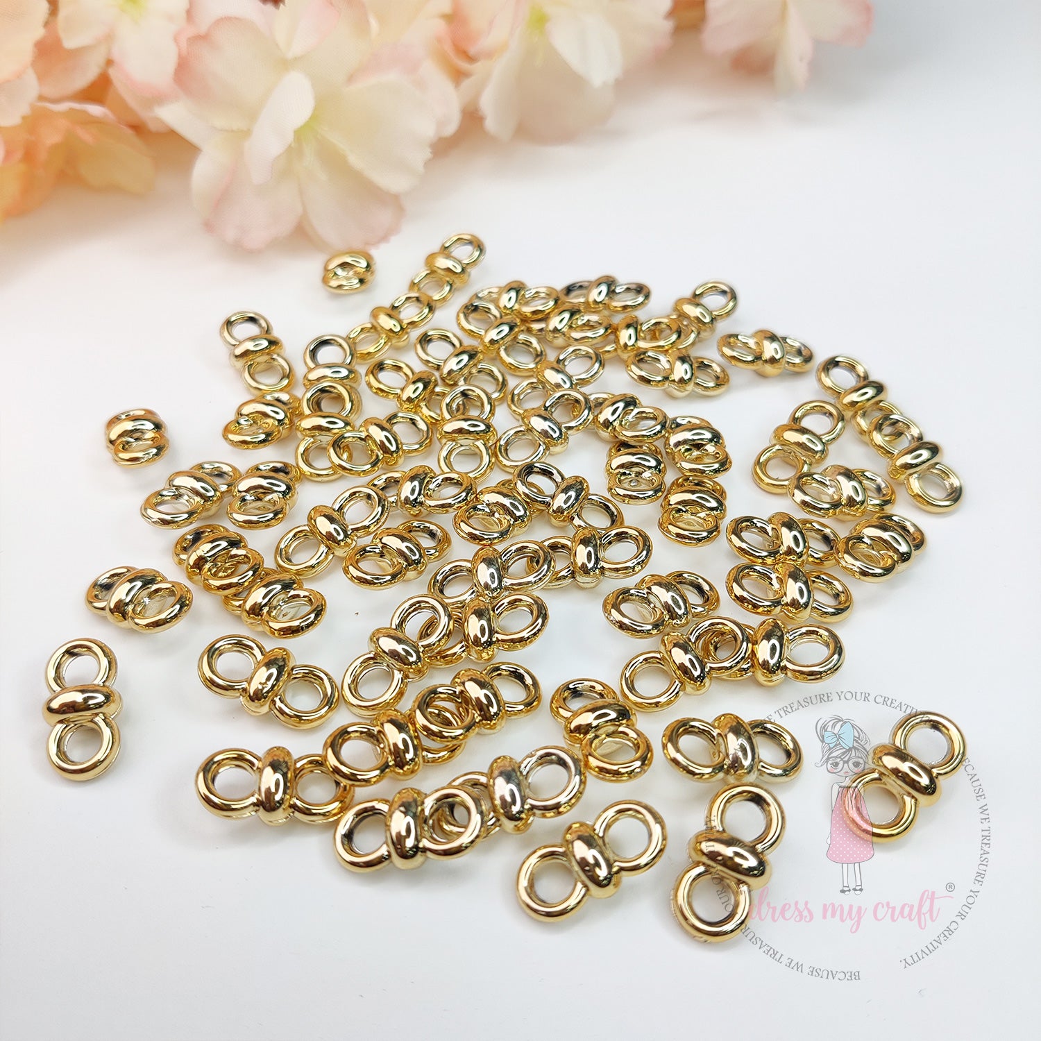 Infinity Jewelry Connectors - Golden