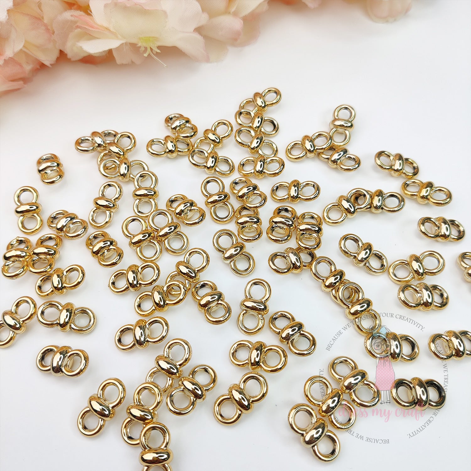 Infinity Jewelry Connectors - Golden