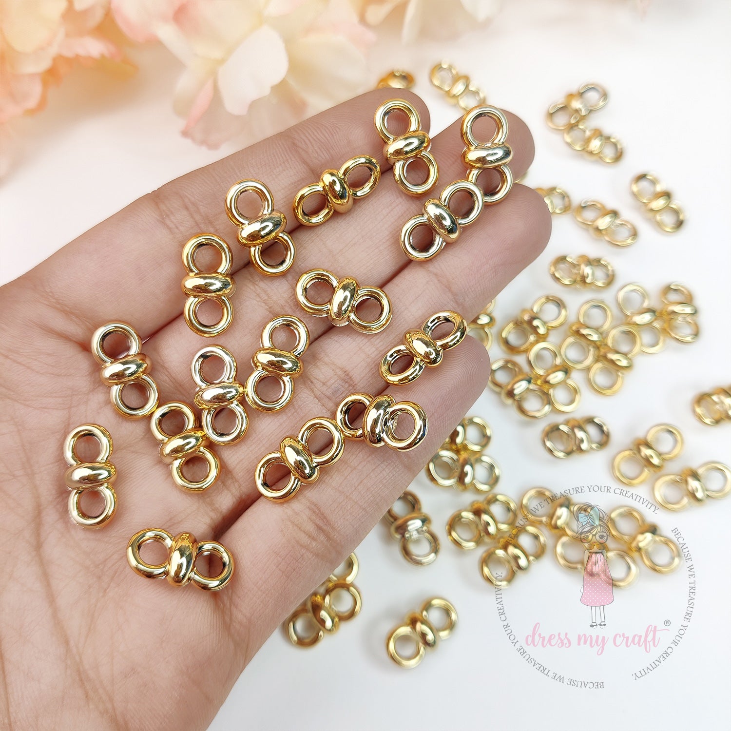Infinity Jewelry Connectors - Golden