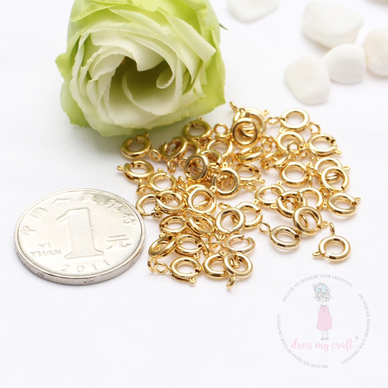 Spring Buckle Lobster Clasp - Golden