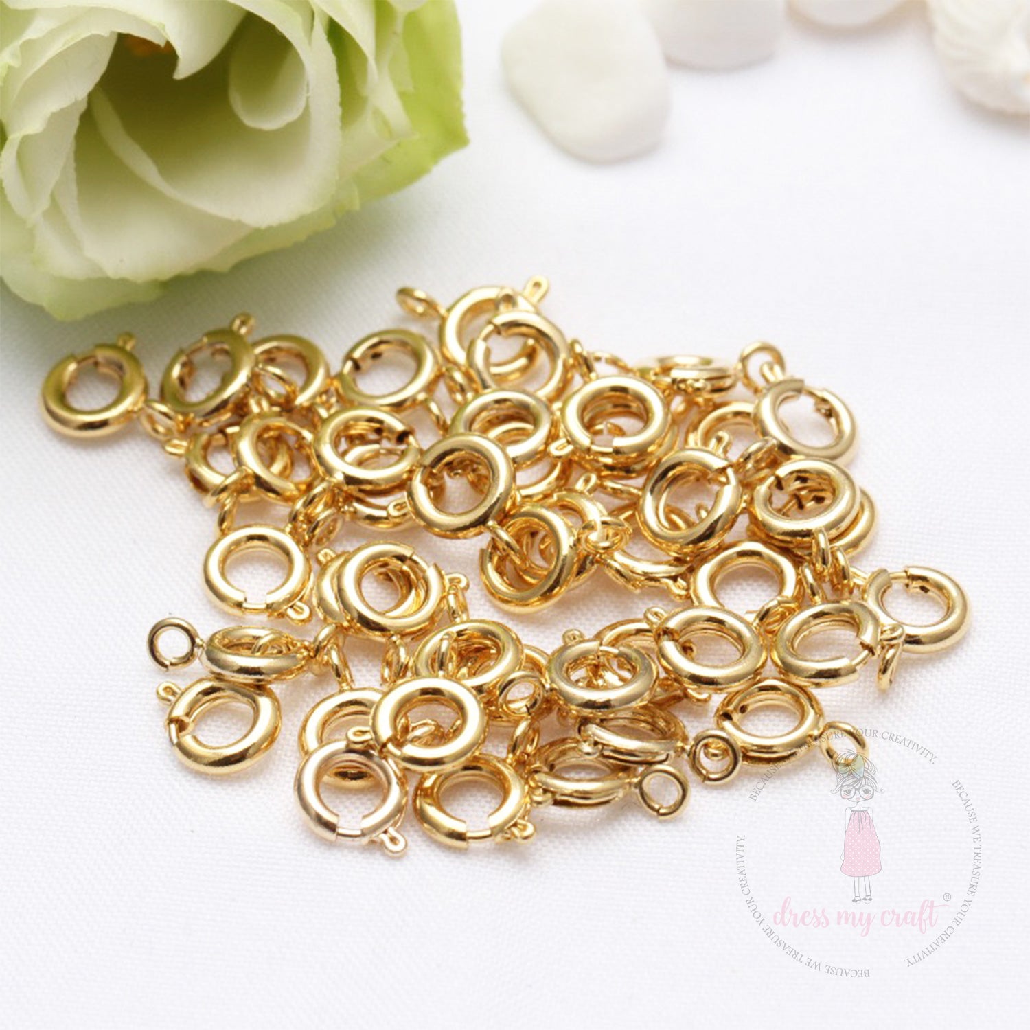 Spring Buckle Lobster Clasp - Golden