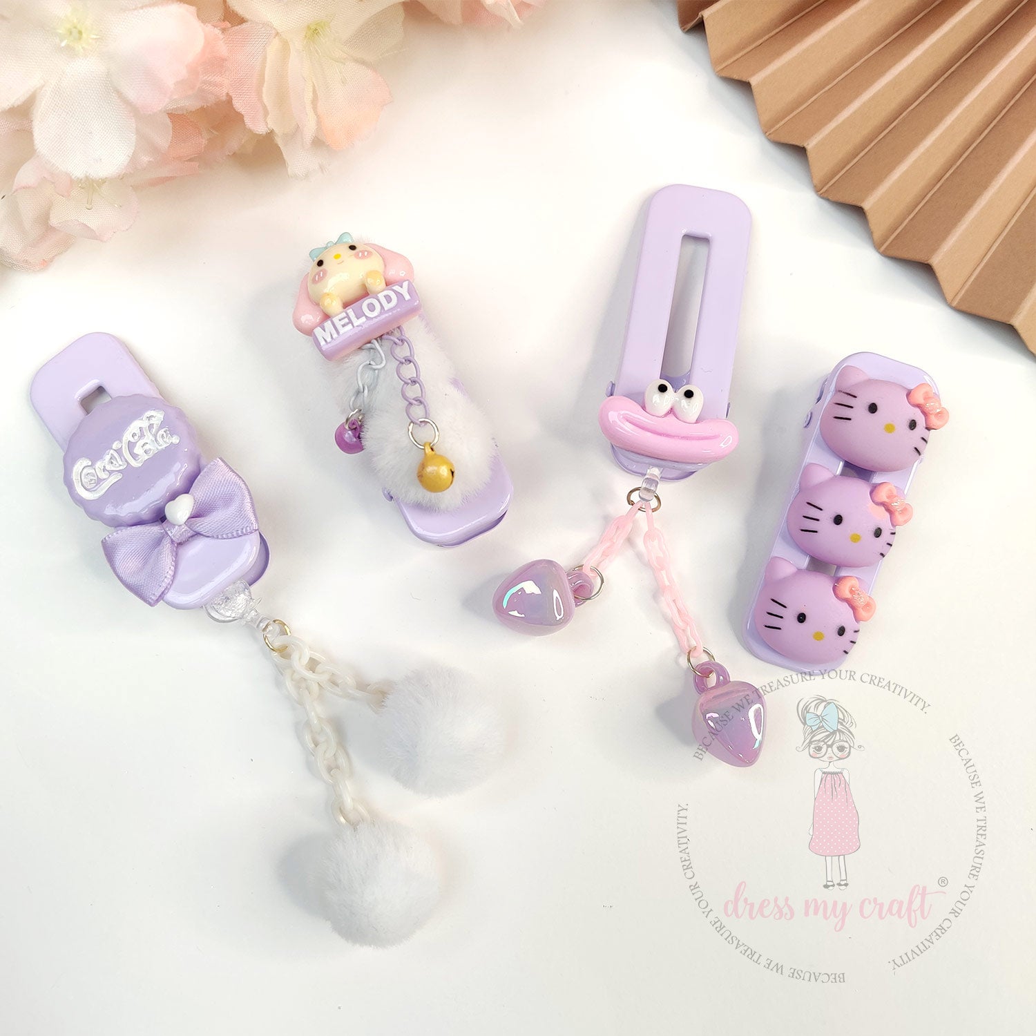 Lilac Holographic Teardrop Beads With Loop