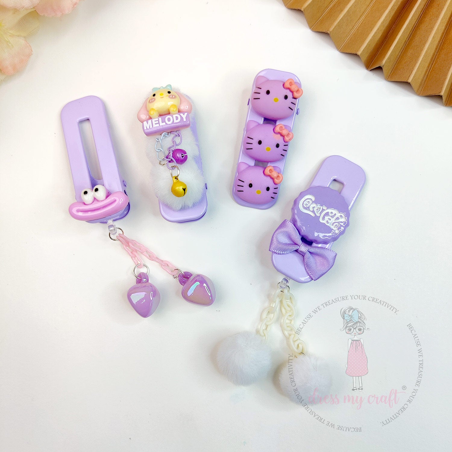 Lilac Holographic Teardrop Beads With Loop