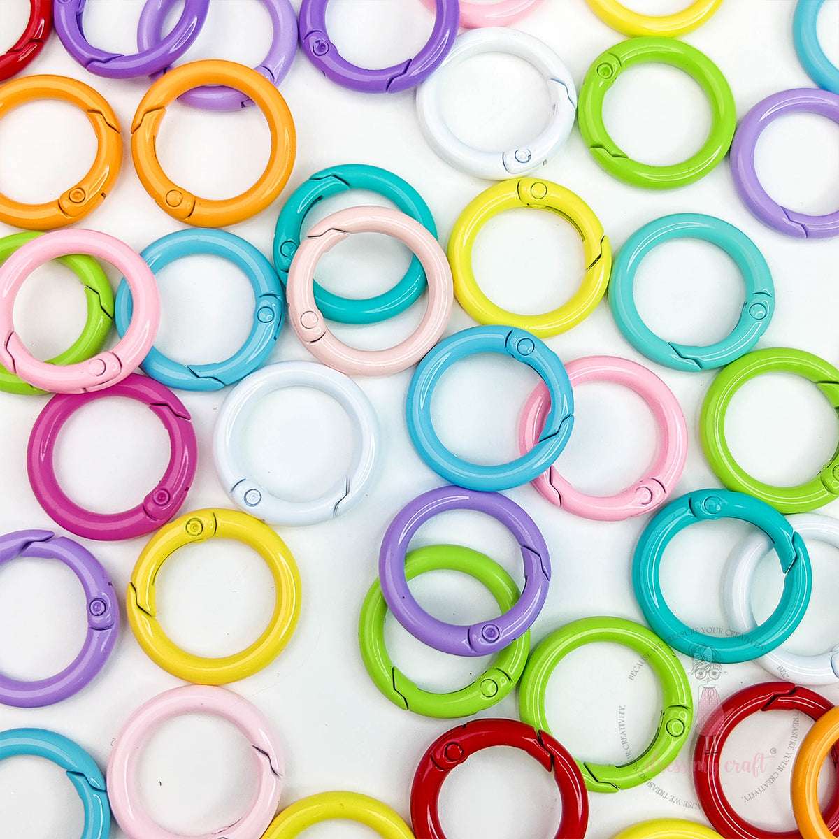 Colorful Metal Rings Multicolor Heavy Metal Rings - Mini – CRAFTERS CORNER