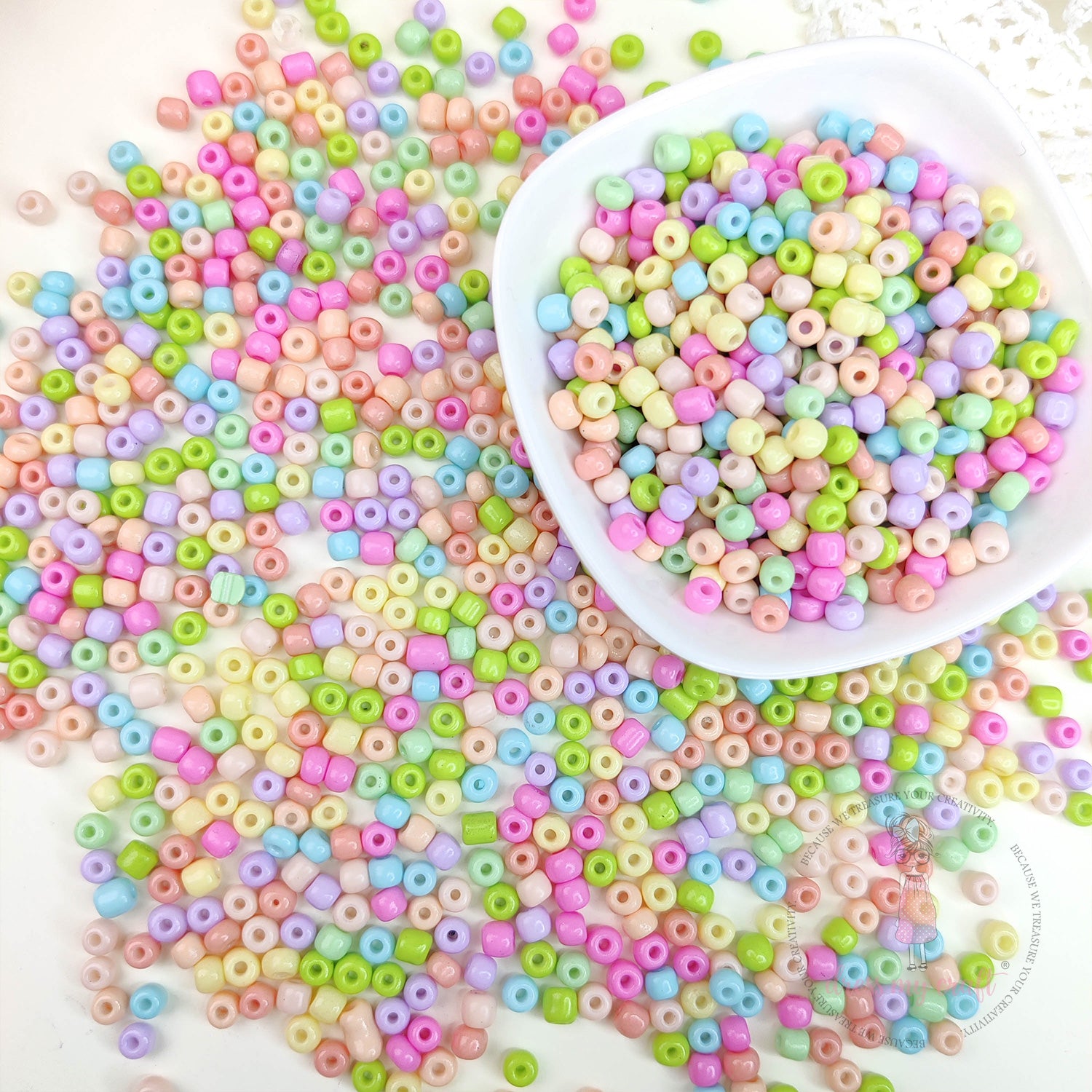 Pastel Acrylic Seed Beads