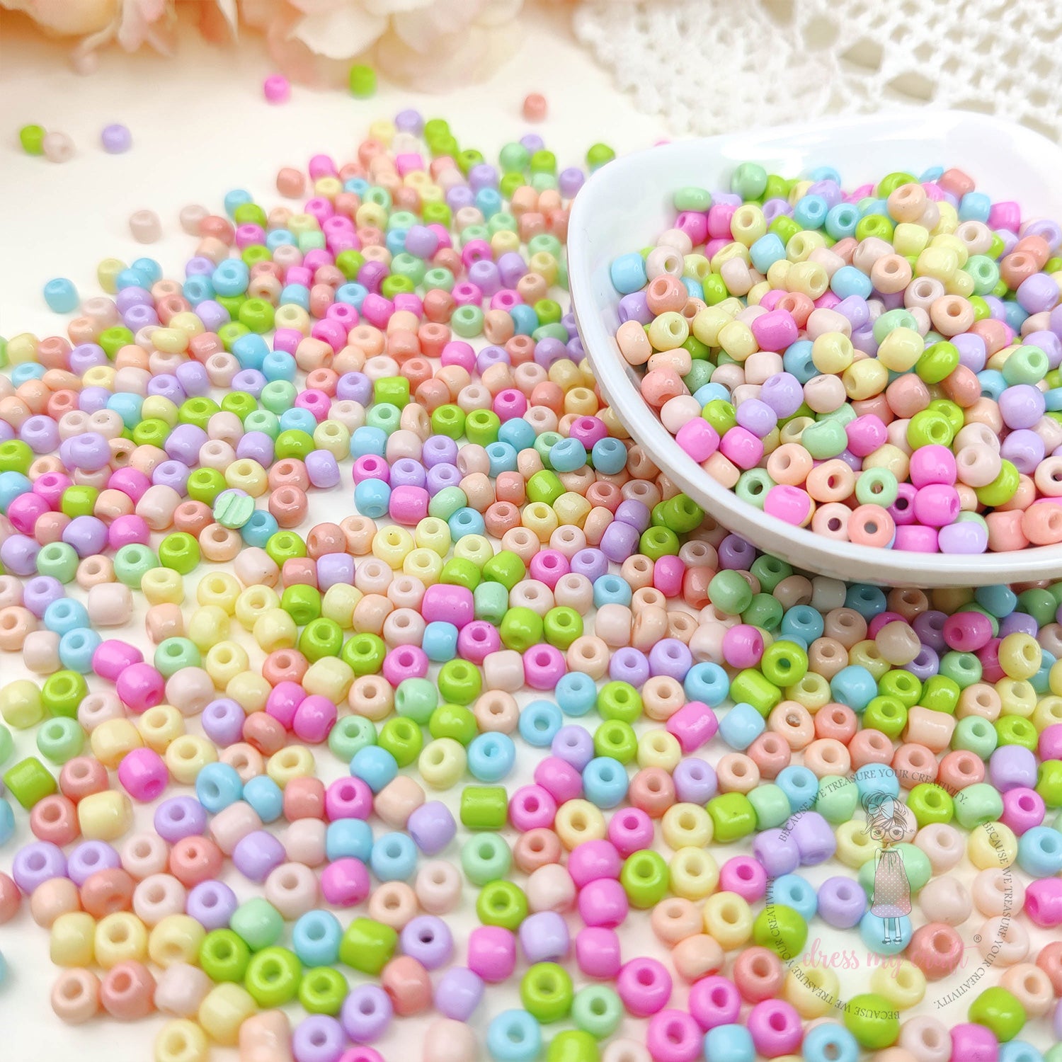 Pastel Acrylic Seed Beads