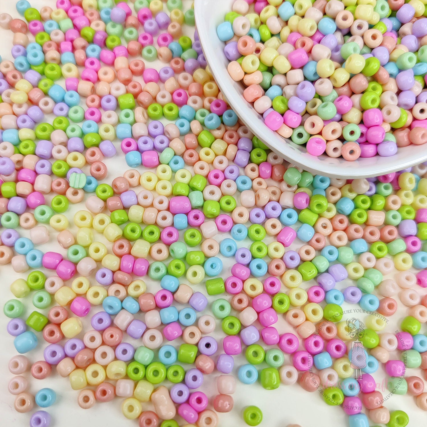 Pastel Acrylic Seed Beads