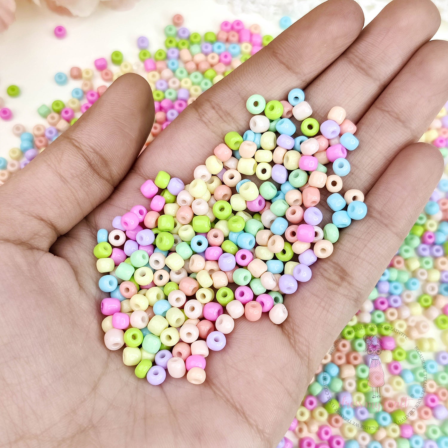 Pastel Acrylic Seed Beads