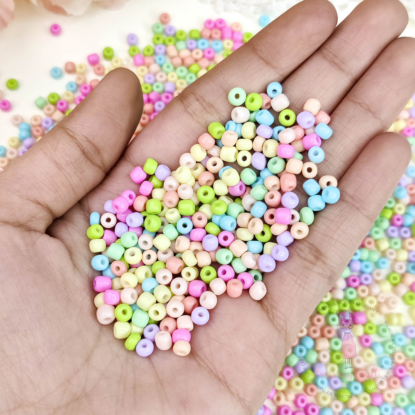 Pastel Acrylic Seed Beads