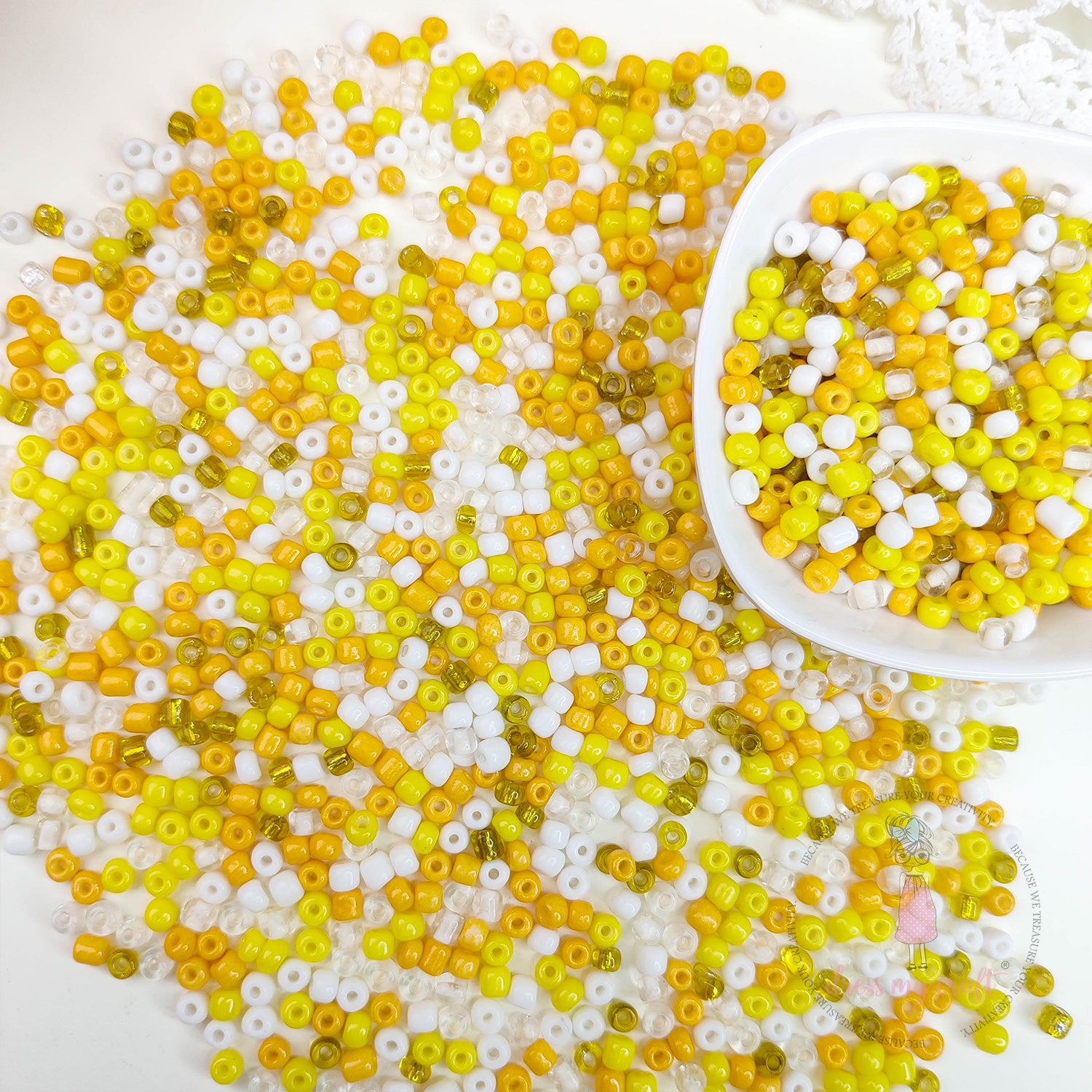 Acrylic Seed Beads - Yellow  Family