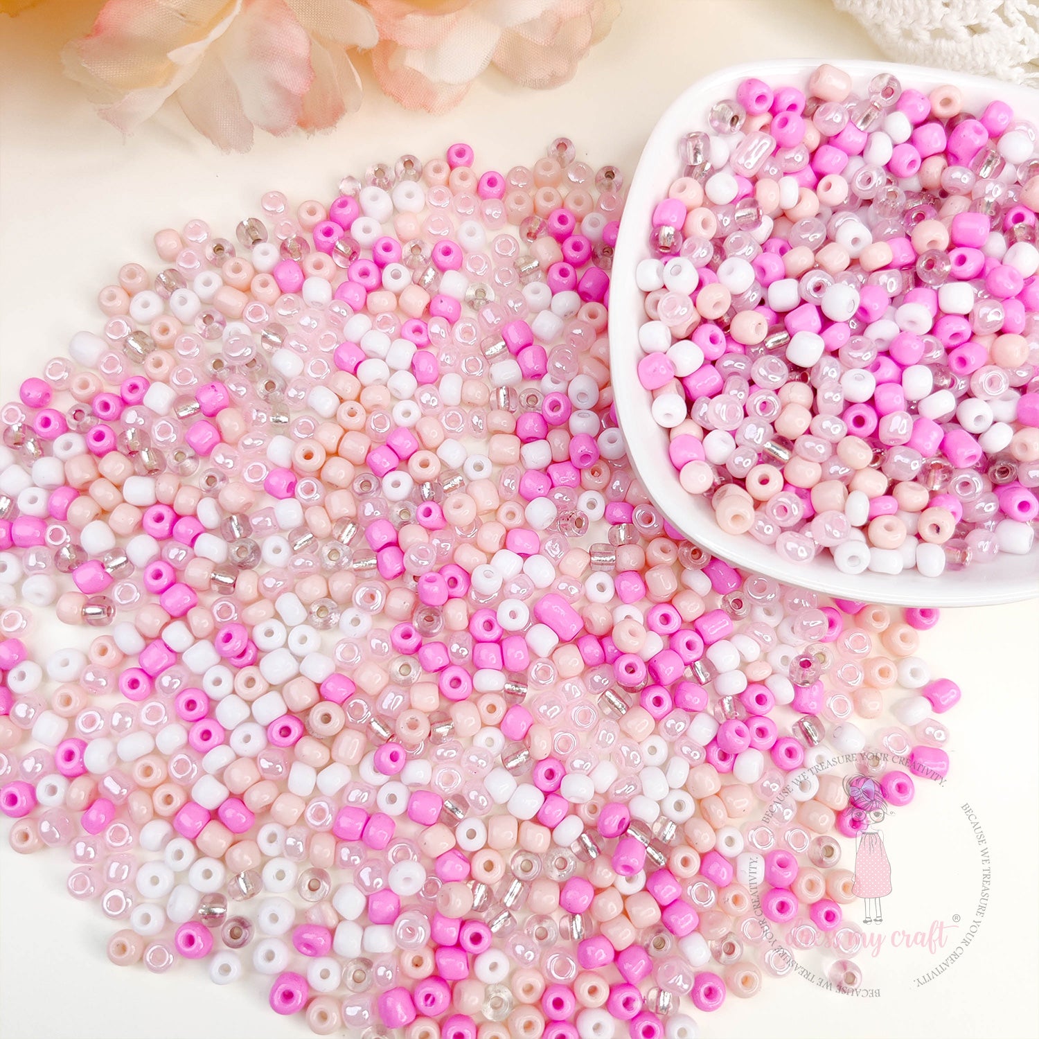 Acrylic Seed Beads - Pink Family