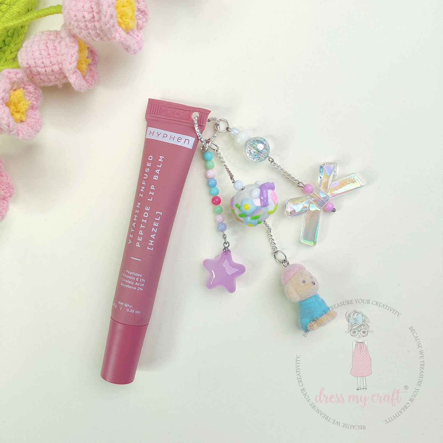 Transparent Acrylic Glitter Beads