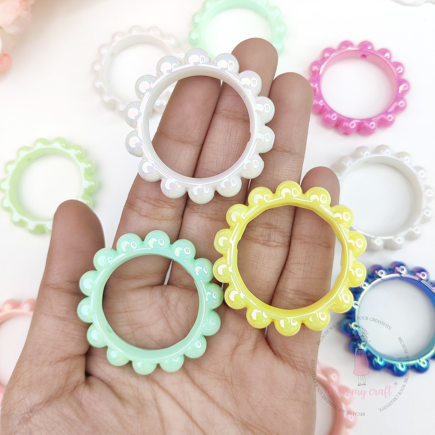 Frame Circle Beads Assorted Pack