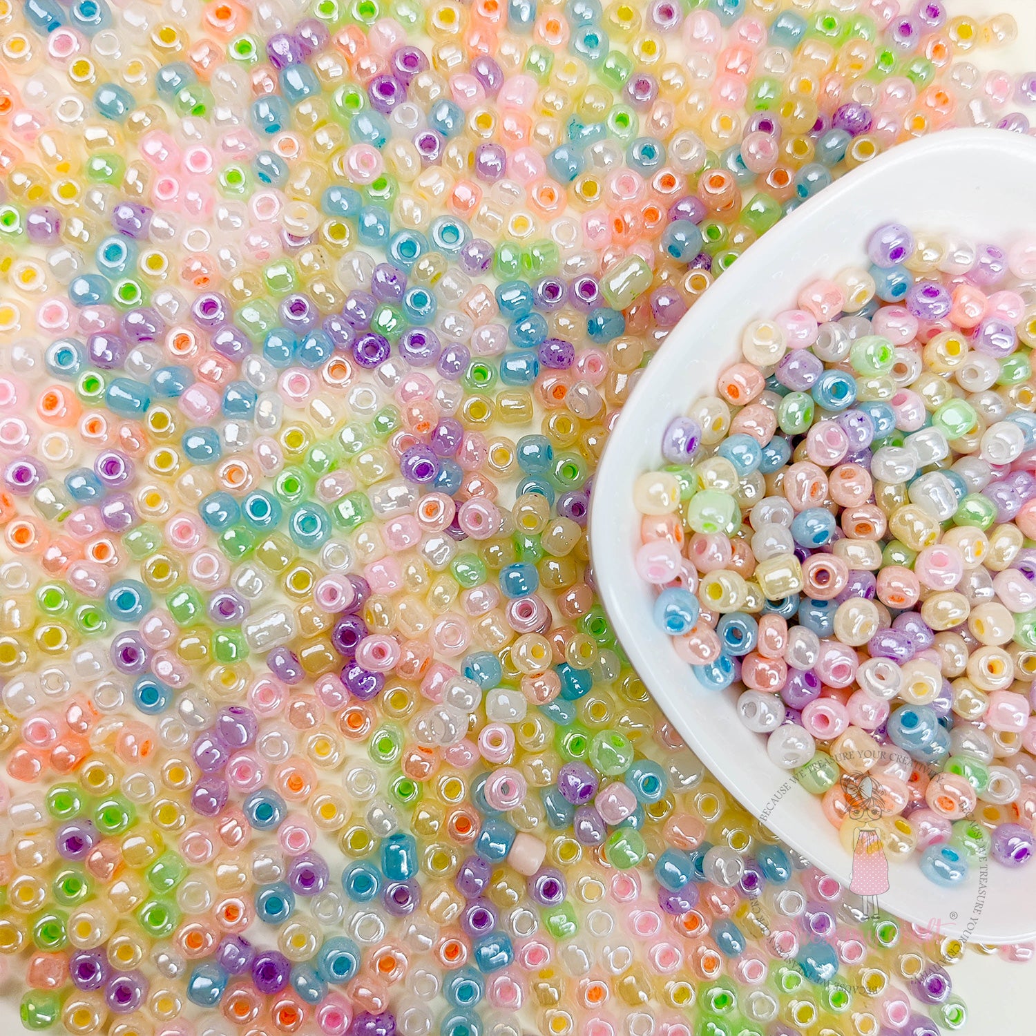 Metallic Unicorn Acrylic Seed Beads