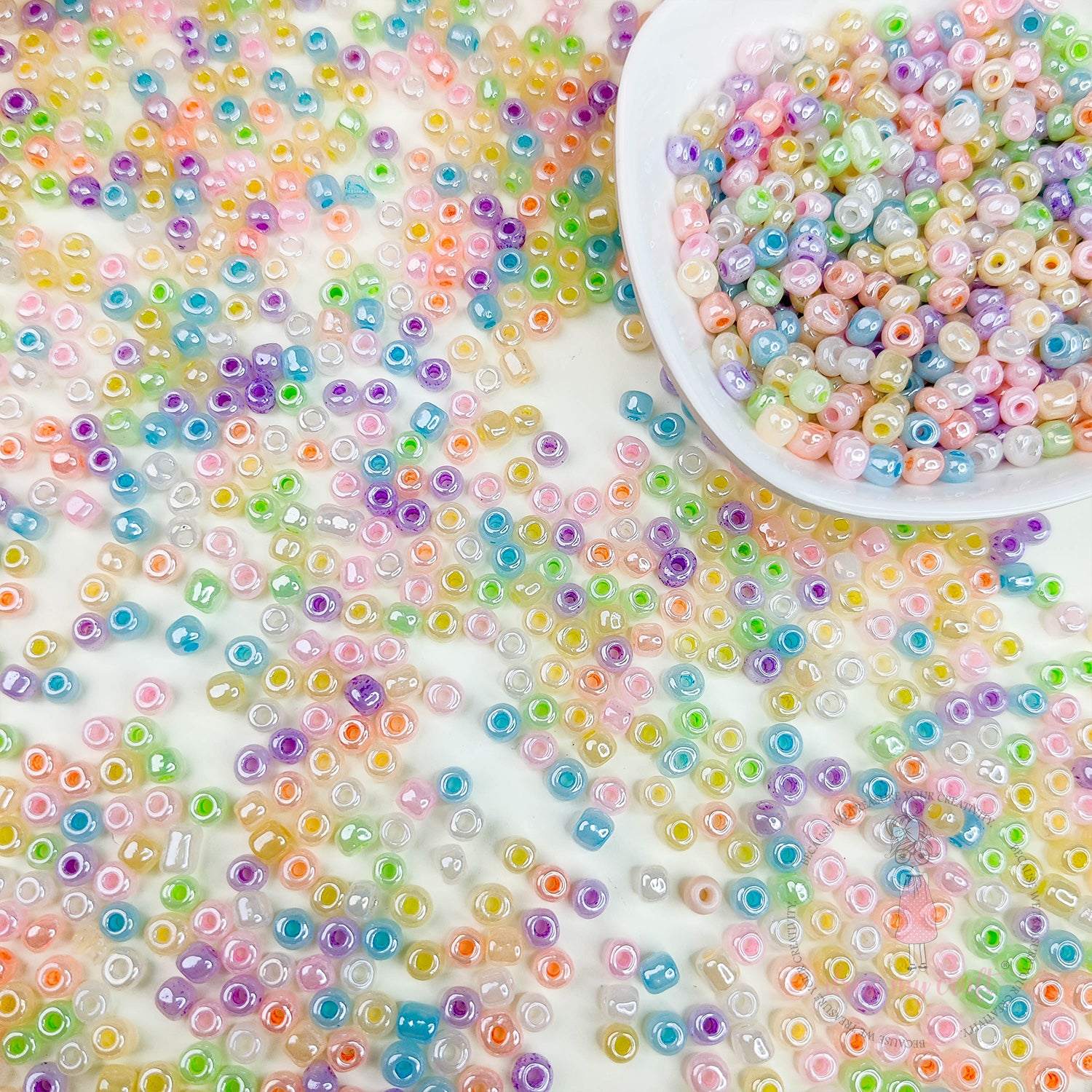 Metallic Unicorn Acrylic Seed Beads