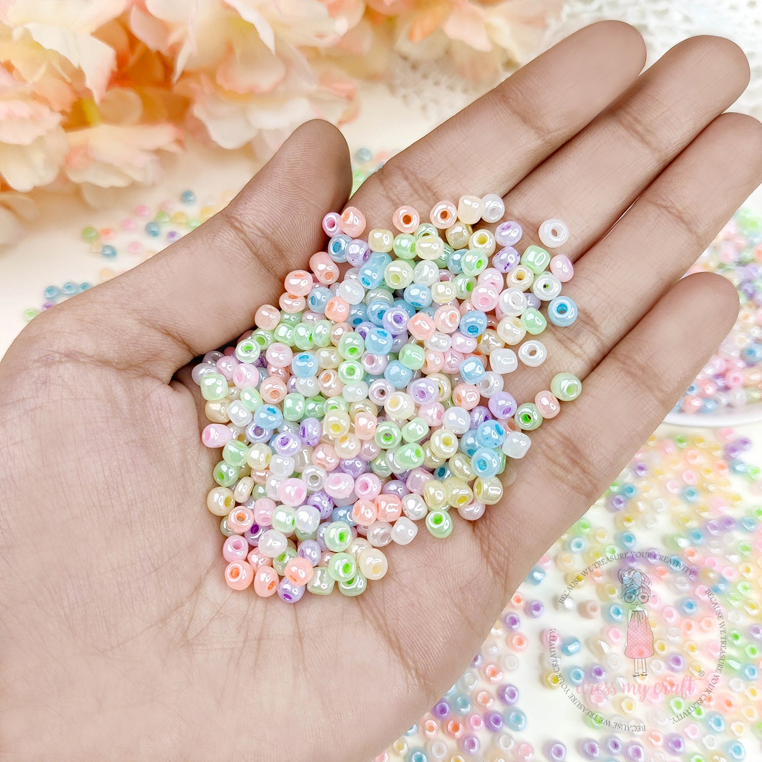Metallic Unicorn Acrylic Seed Beads