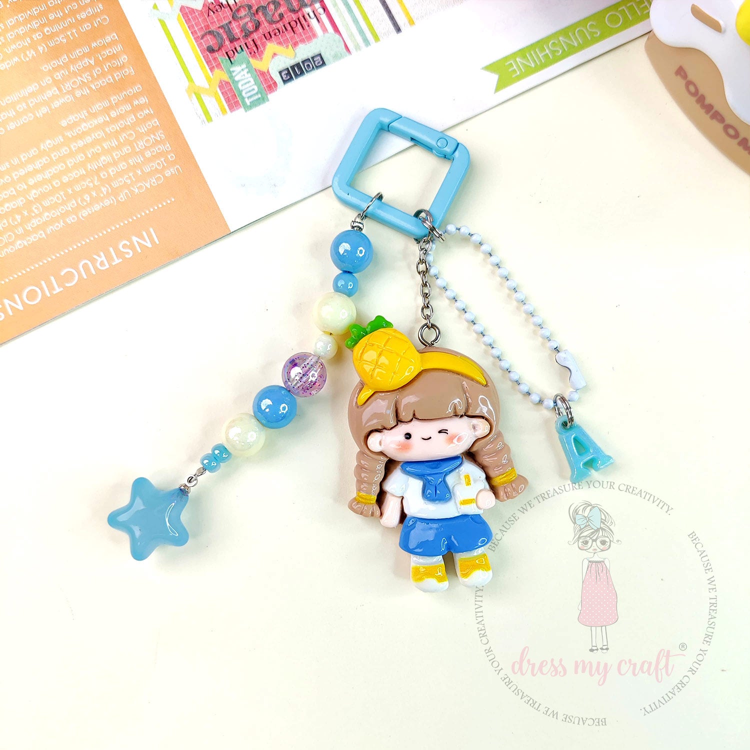 Multicolor Acrylic Mermaid Beads - 10 MM