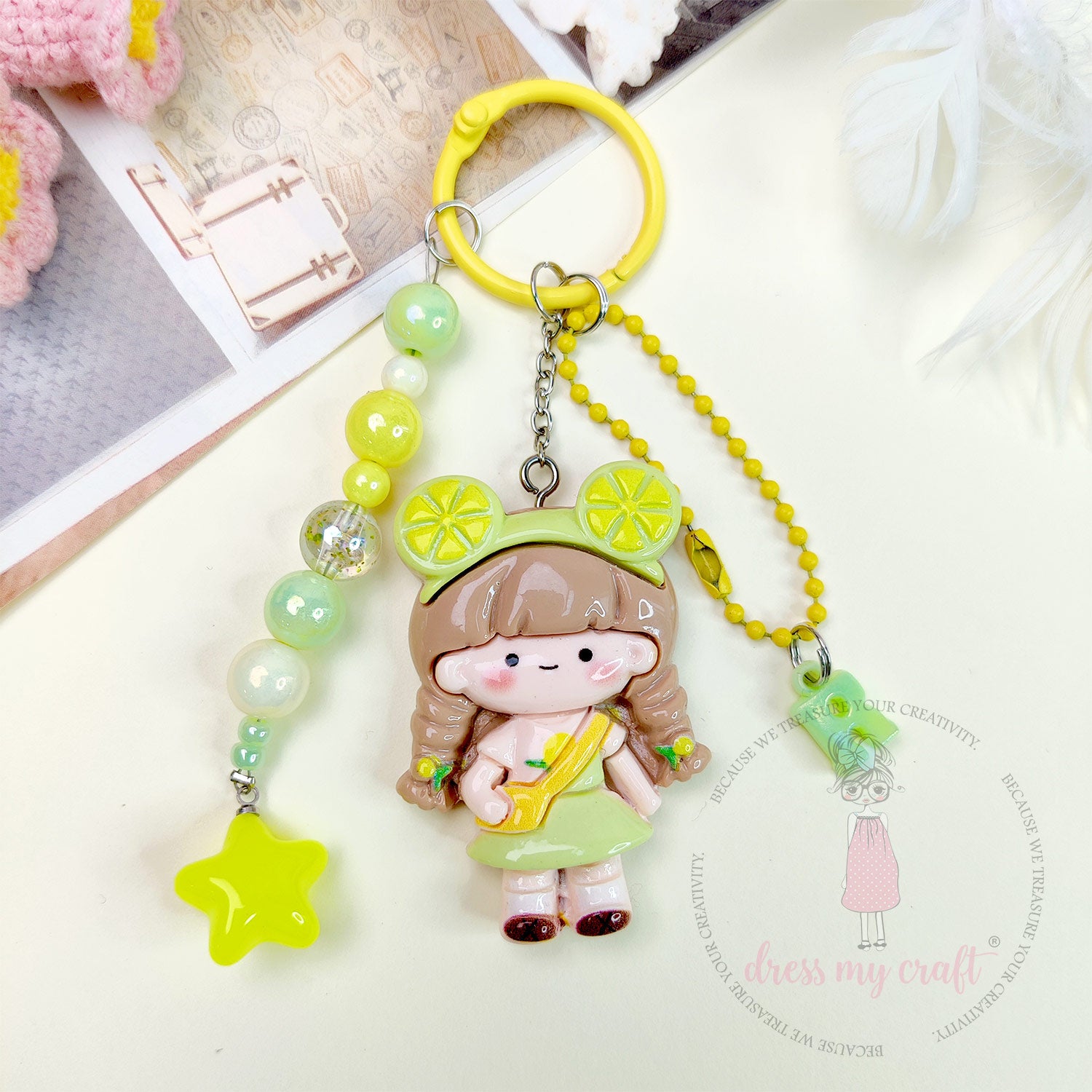 Multicolor Acrylic Mermaid Beads - 10 MM
