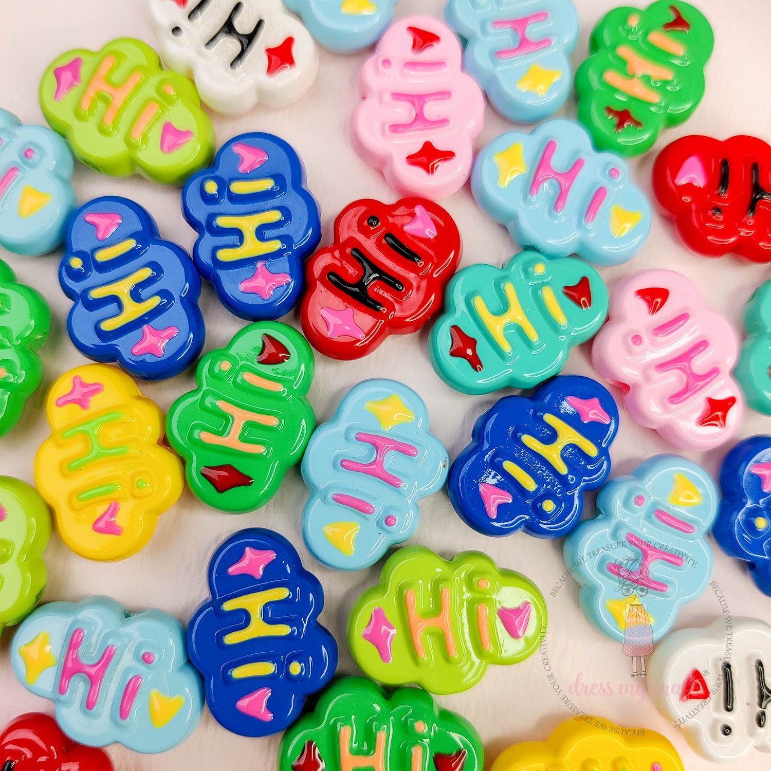 Multicolor Hi Cloud Beads