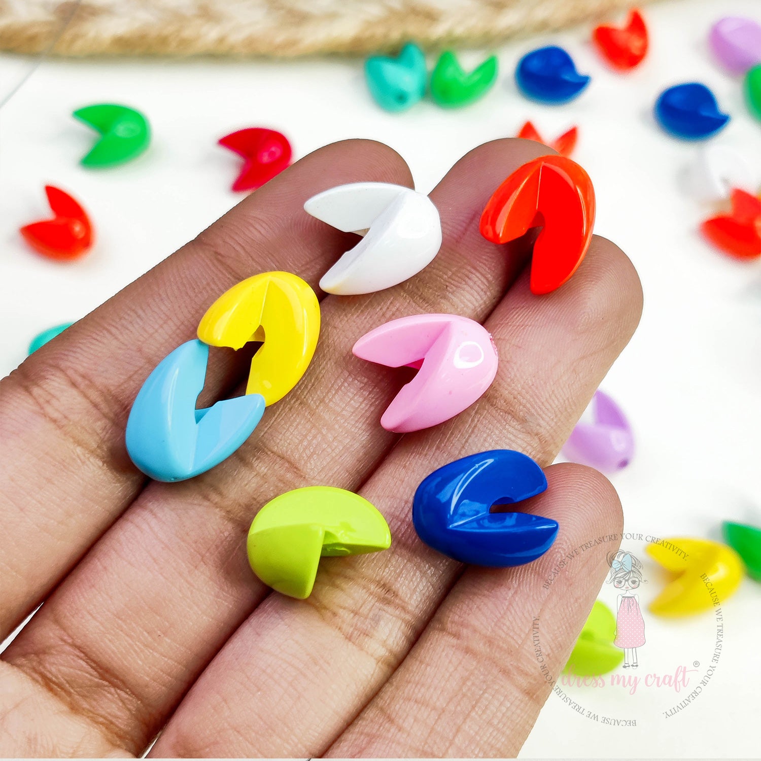 Multicolor Tulip Flower Beads