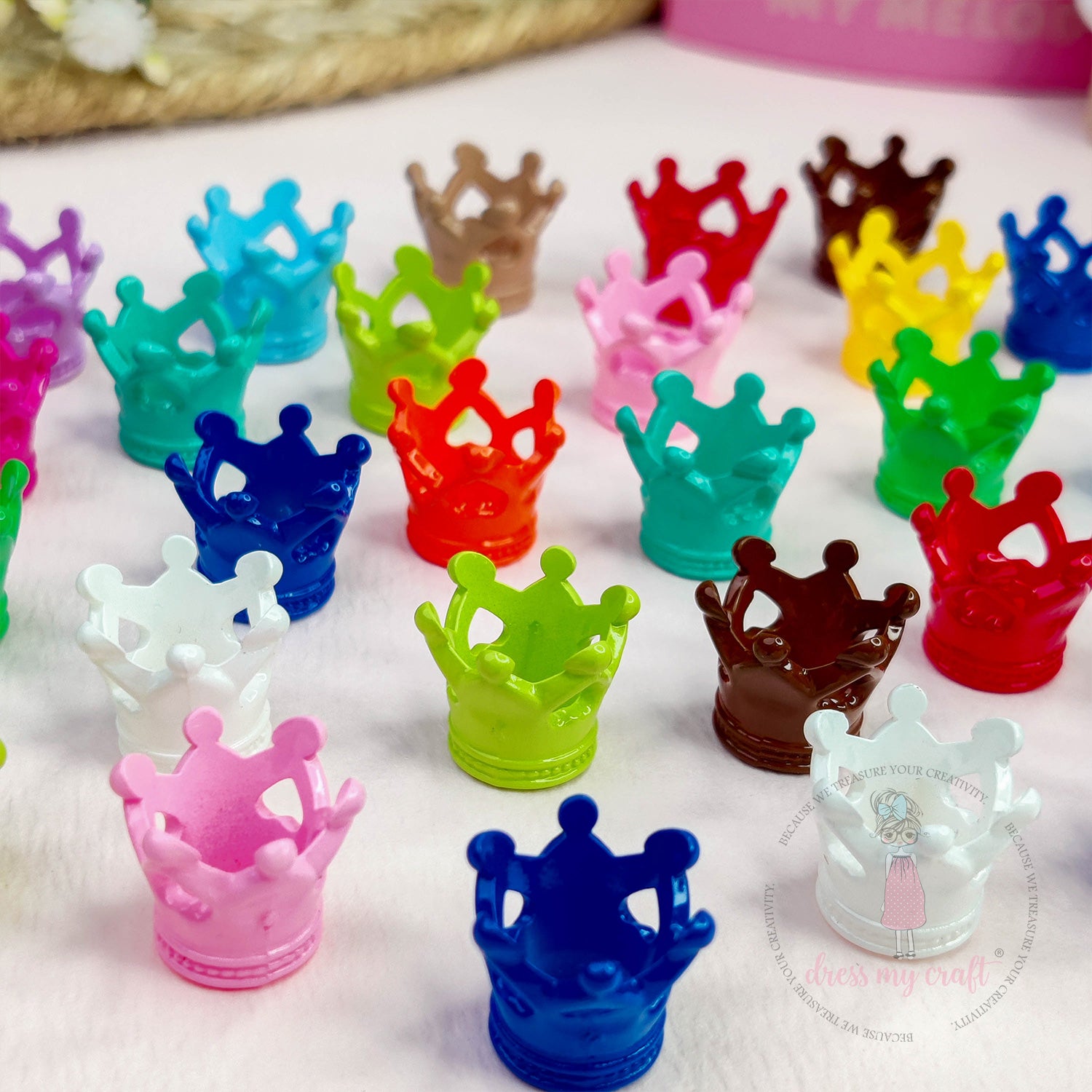 Multicolor Crown Charms