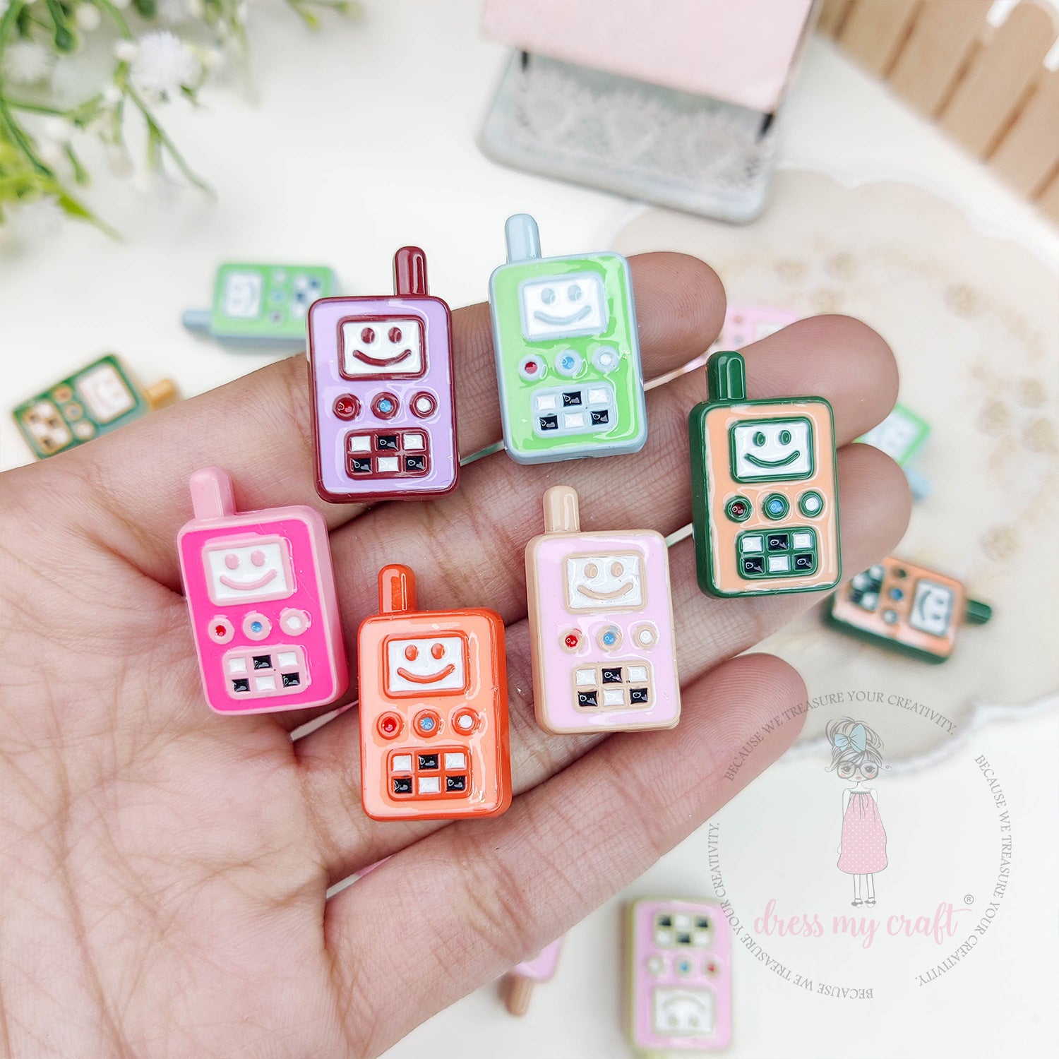 Multicolor Walkie-Talkie Beads