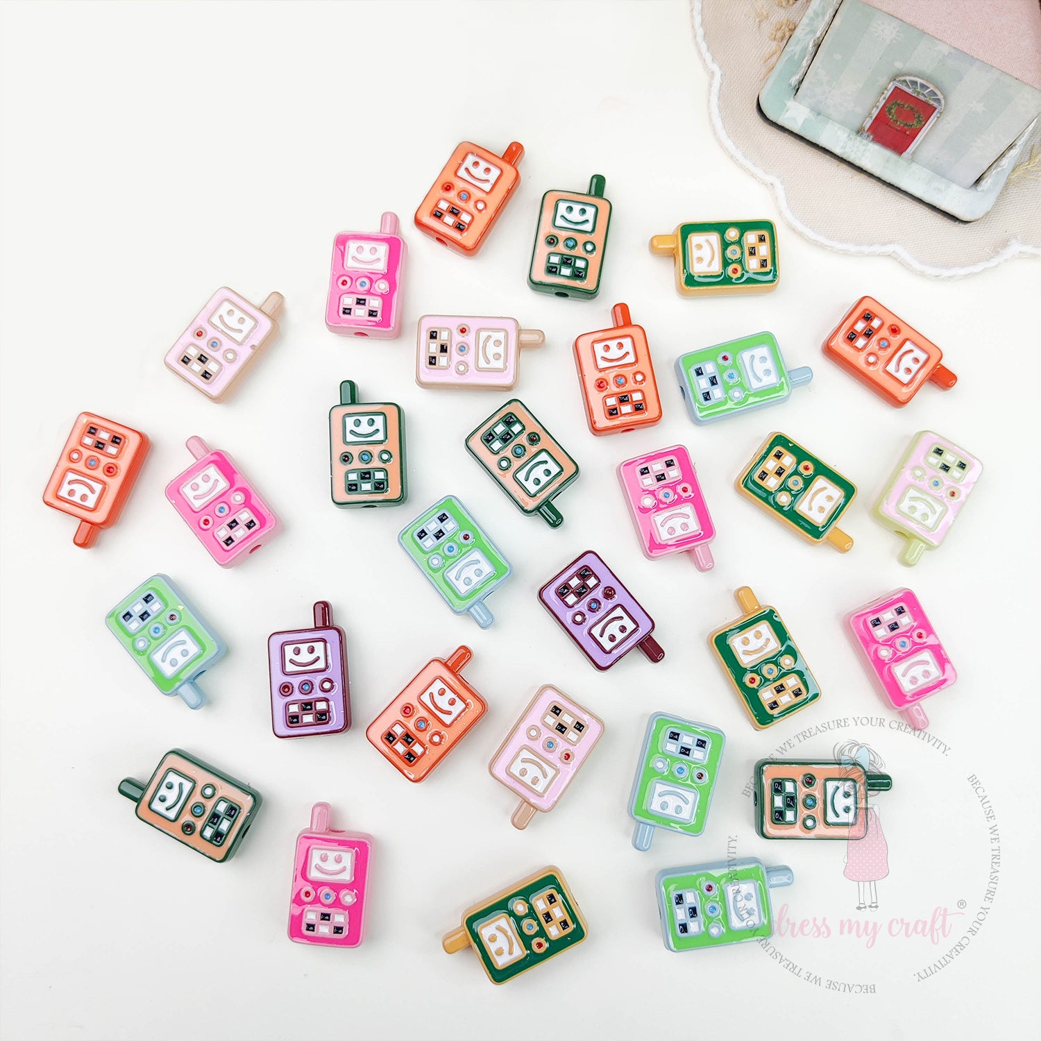 Multicolor Walkie-Talkie Beads