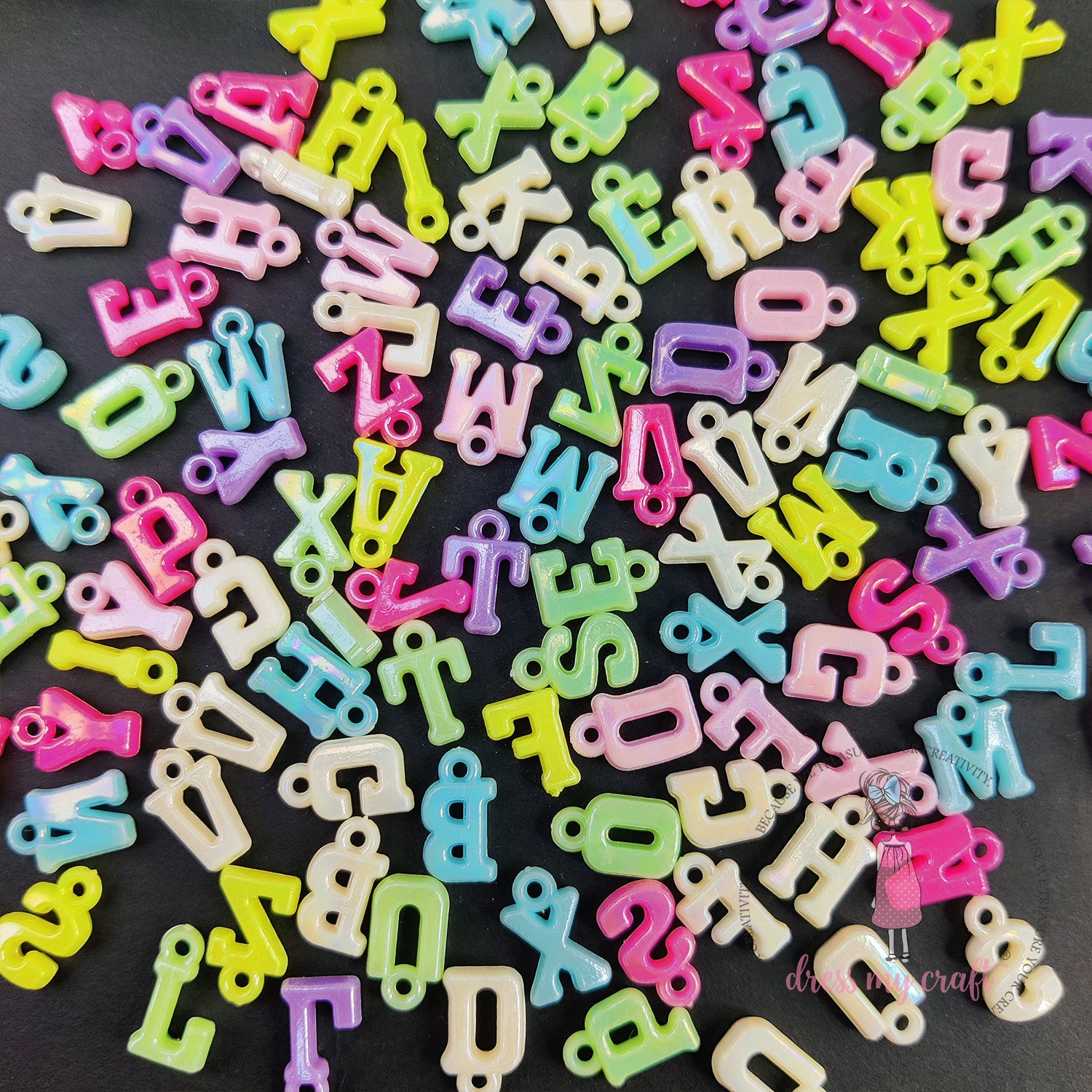 Metallic Hanging Alphabets