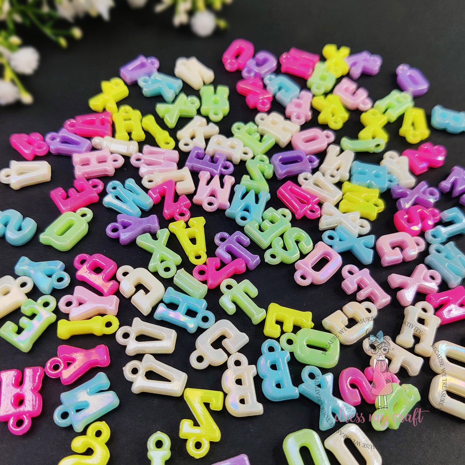 Metallic Hanging Alphabets