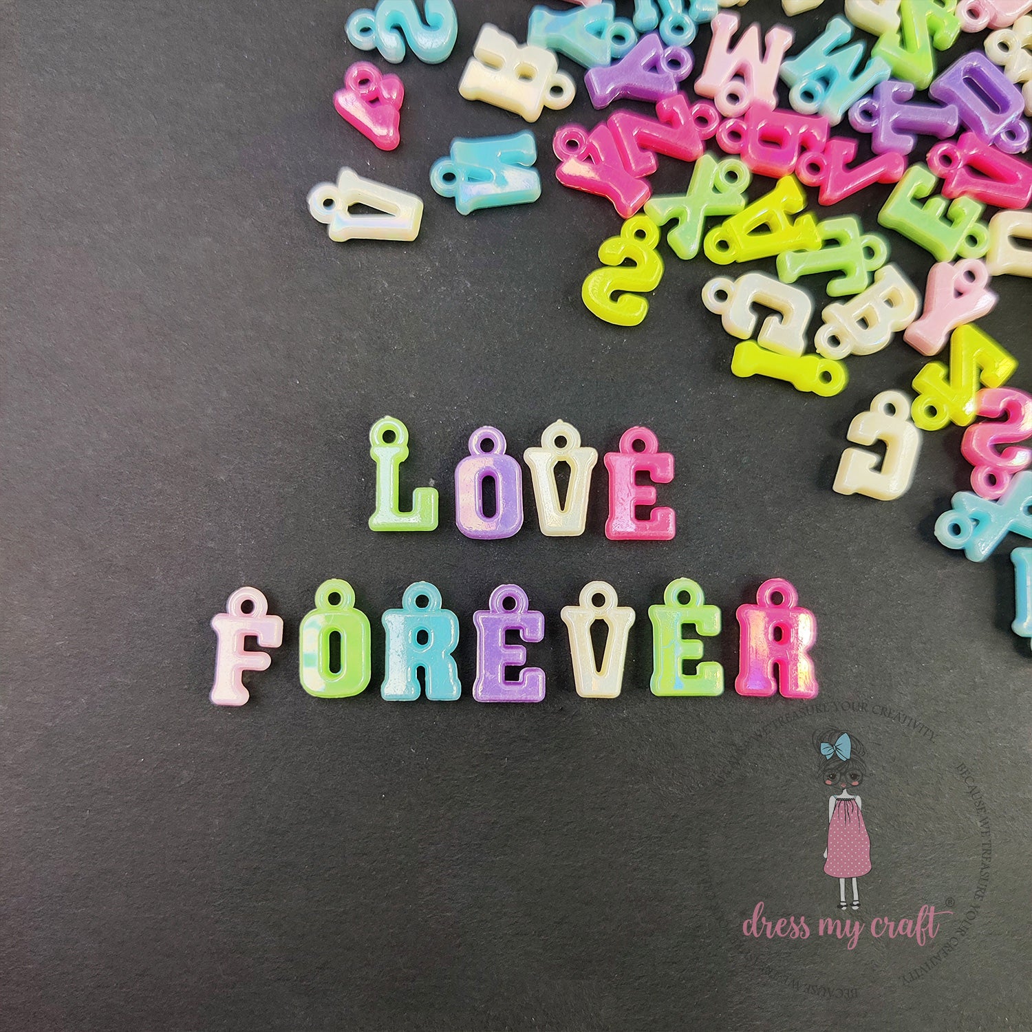 Metallic Hanging Alphabets