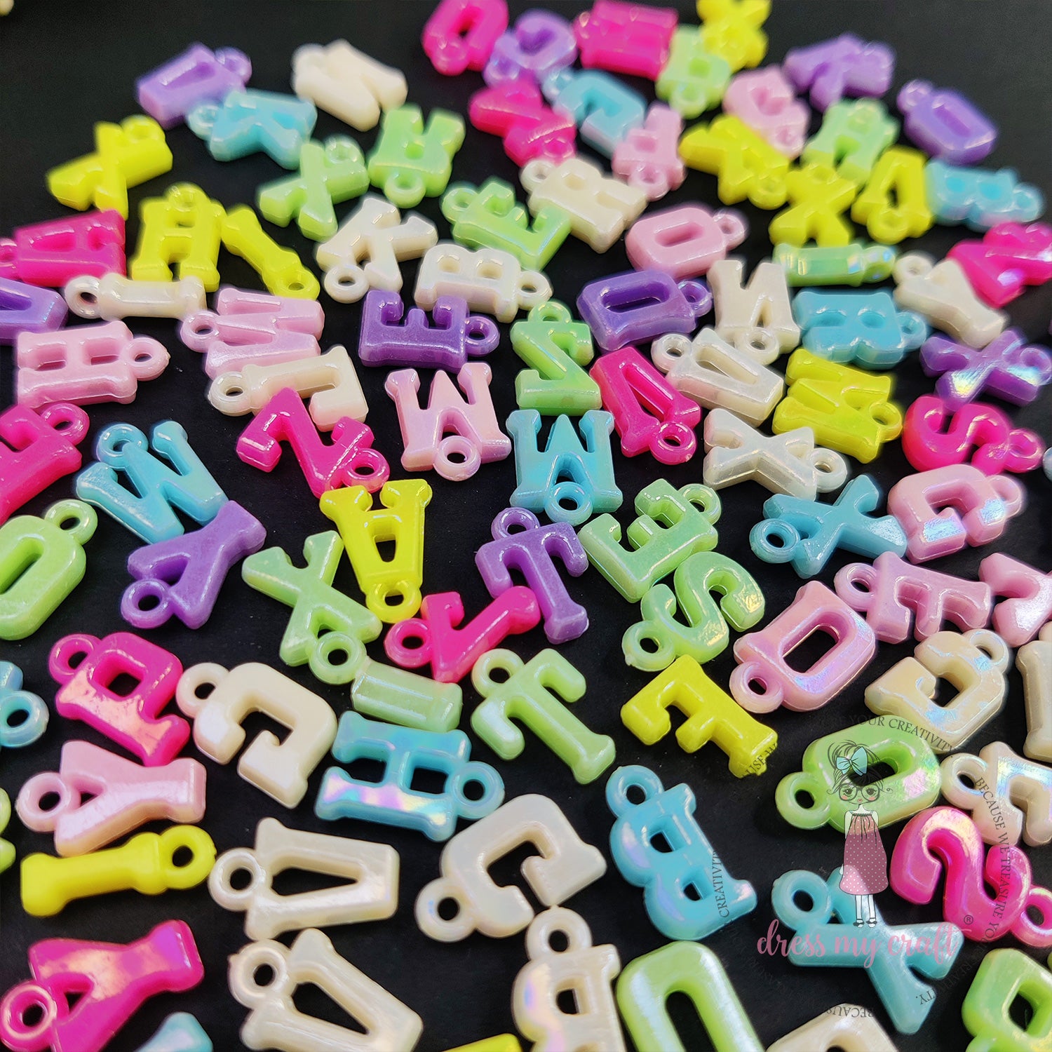 Metallic Hanging Alphabets