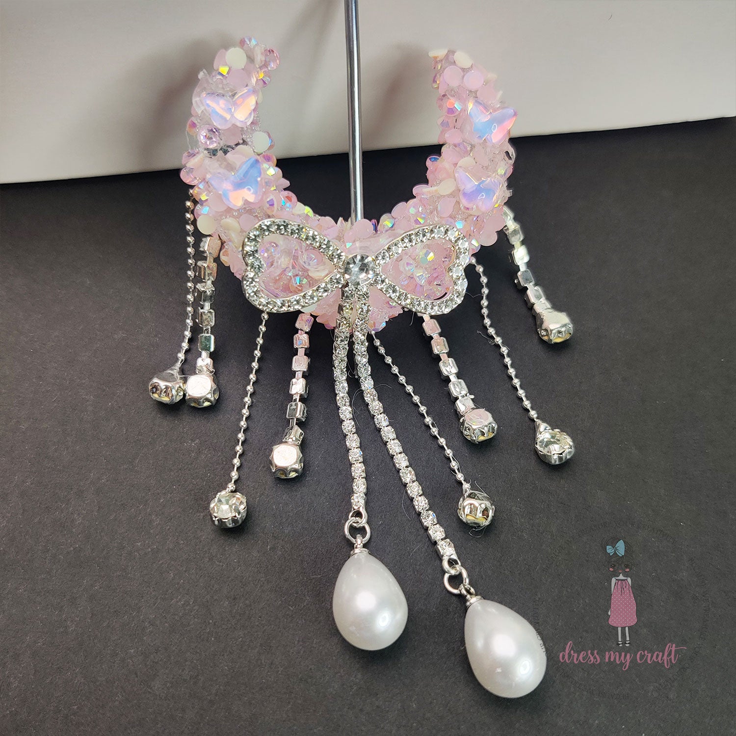 Luxury Handmade Moon Bead - Pink