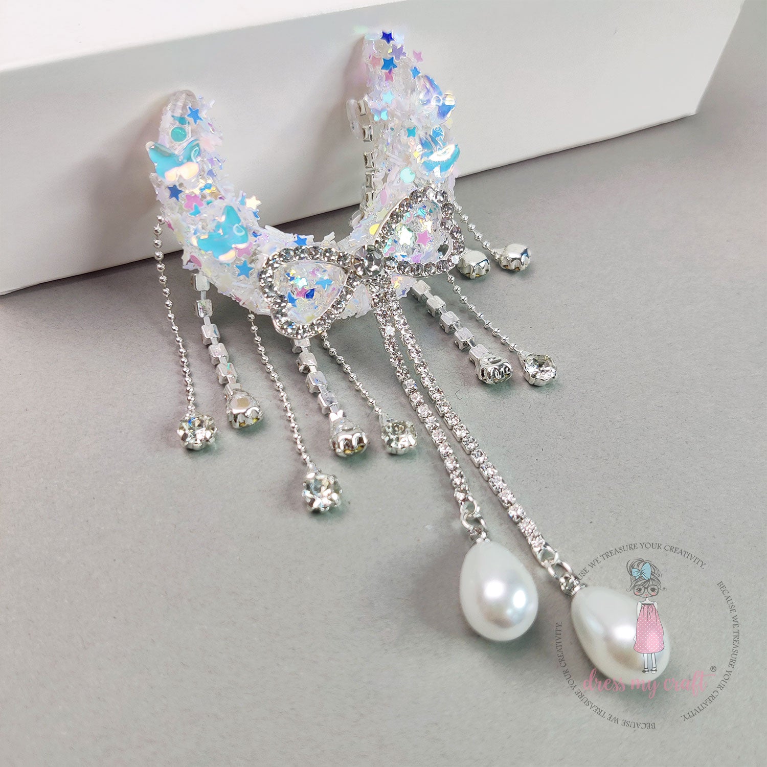 Luxury Handmade Moon Bead - White