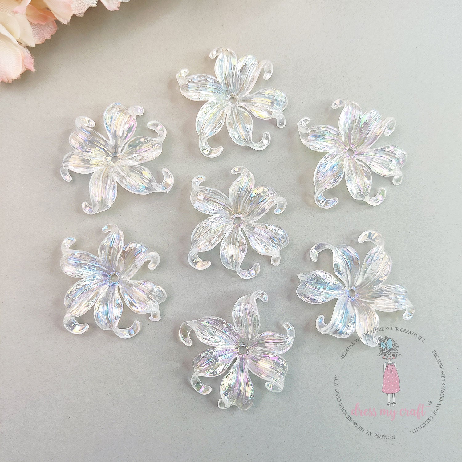 Holographic Flower Caps
