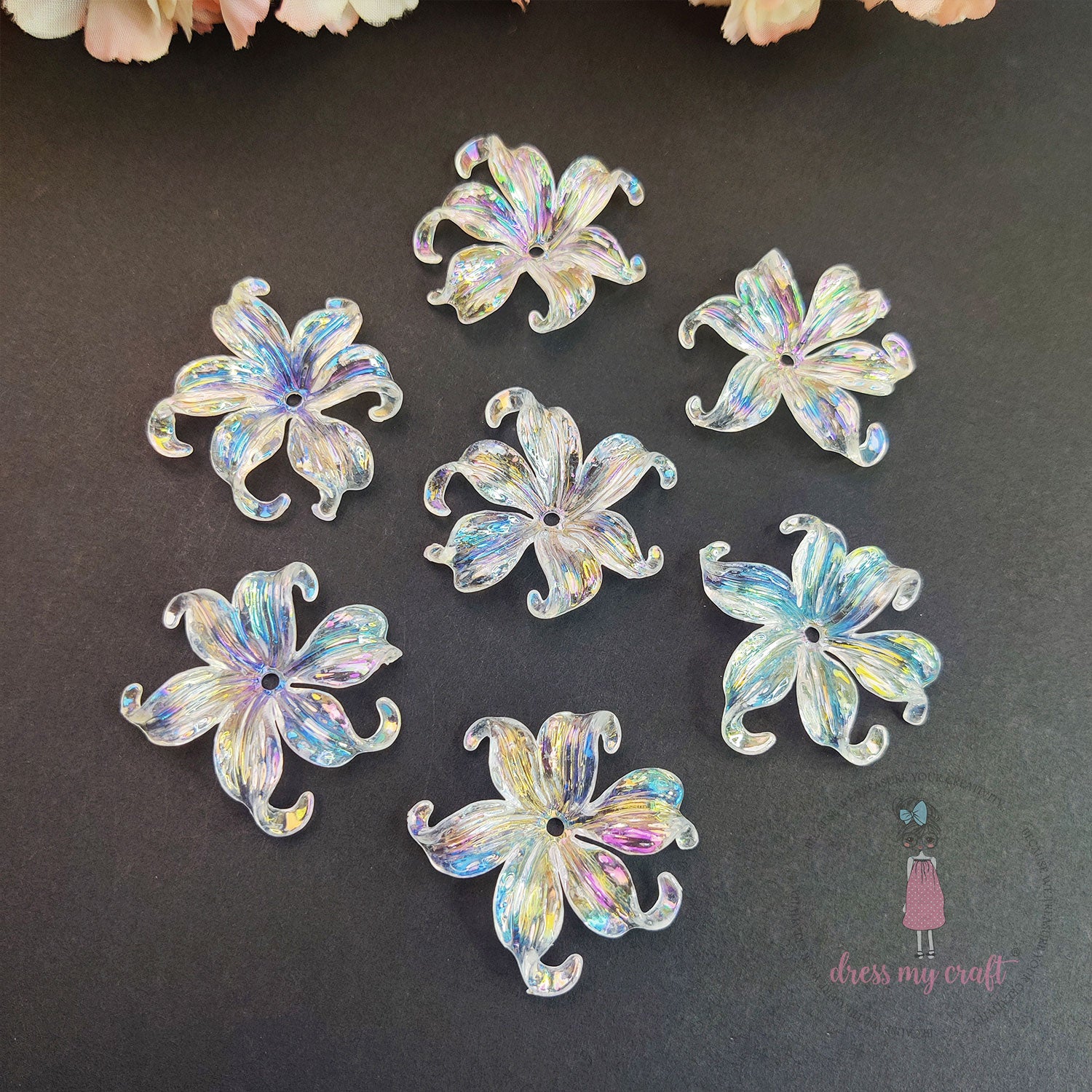 Holographic Flower Caps