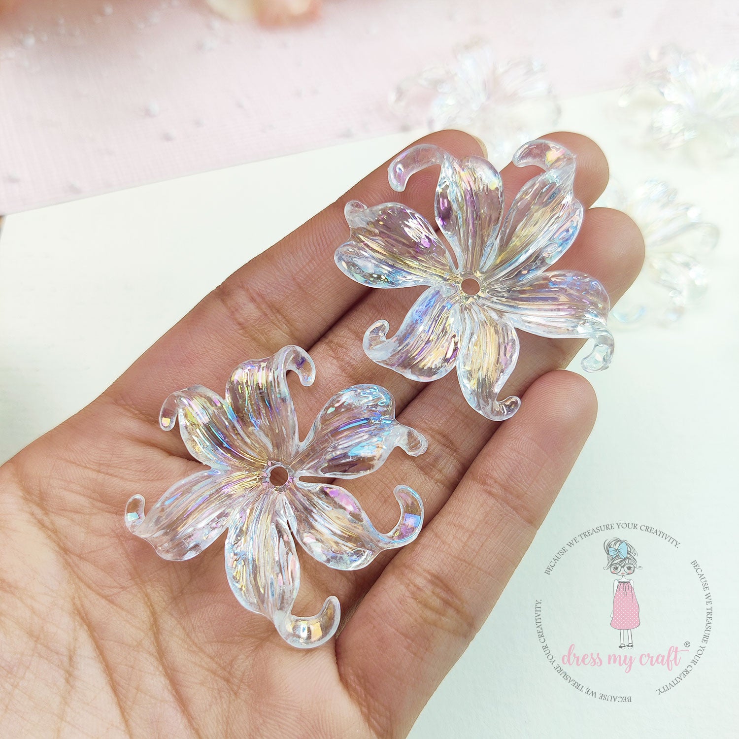 Holographic Flower Caps